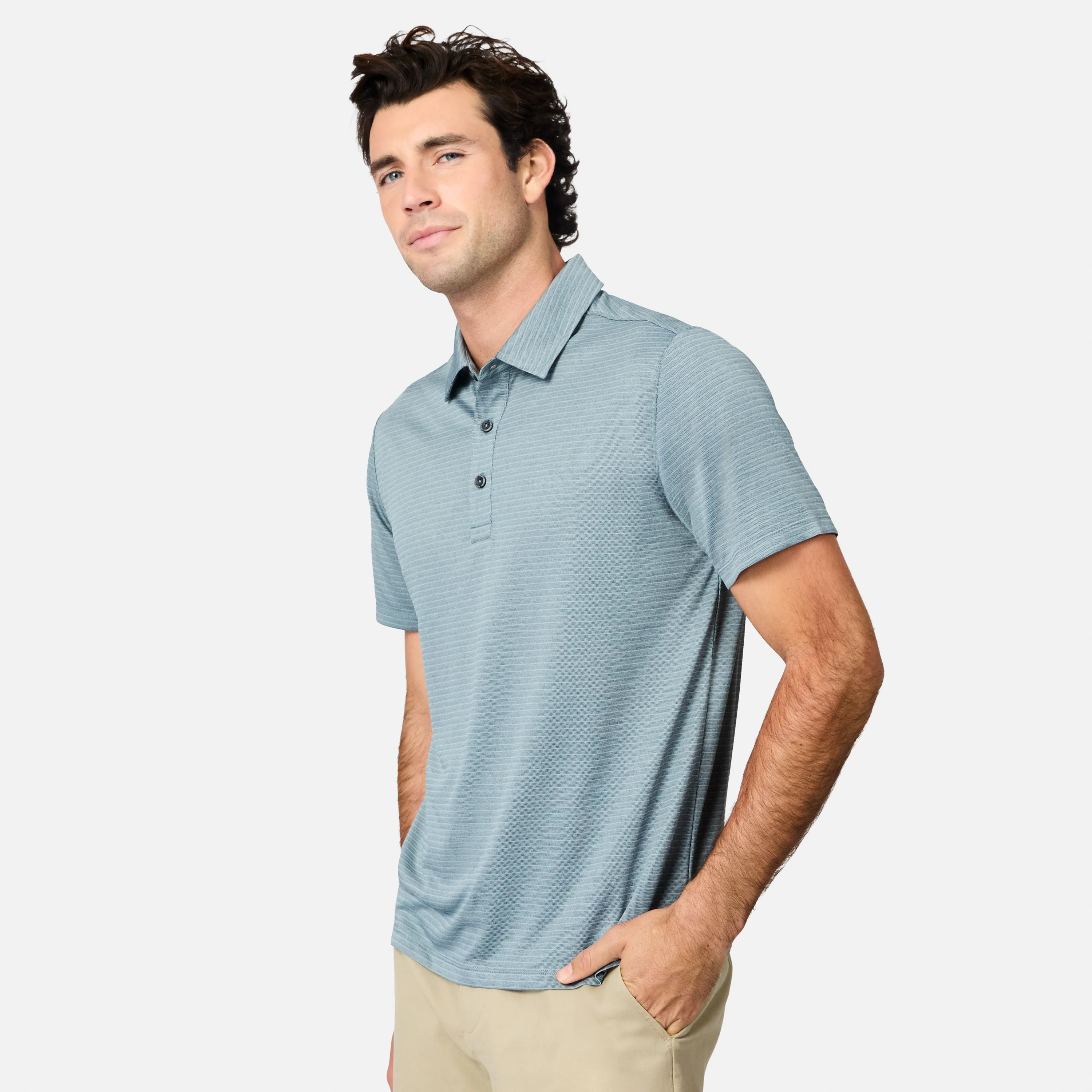 Men's Tech Jacquard Polo Shirt - Image 17