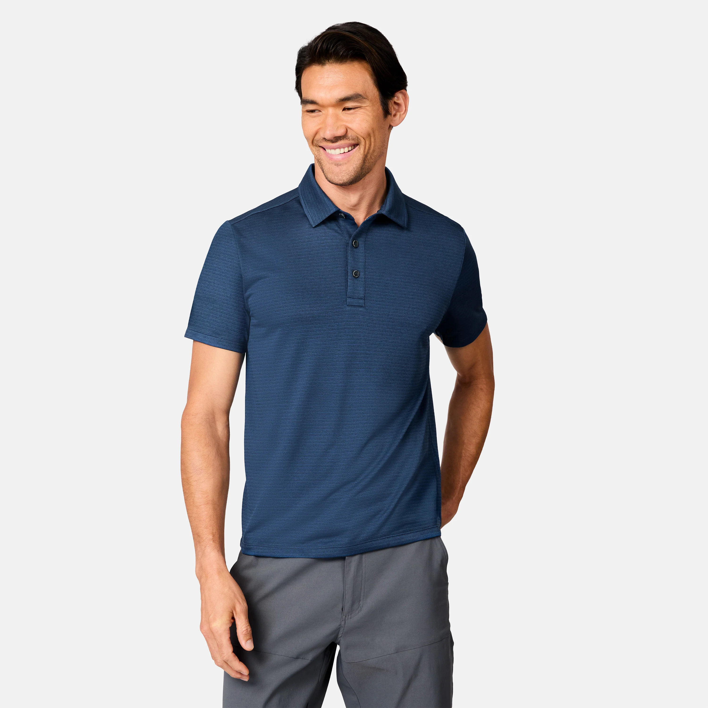 Men's Tech Jacquard Polo Shirt - Image 3