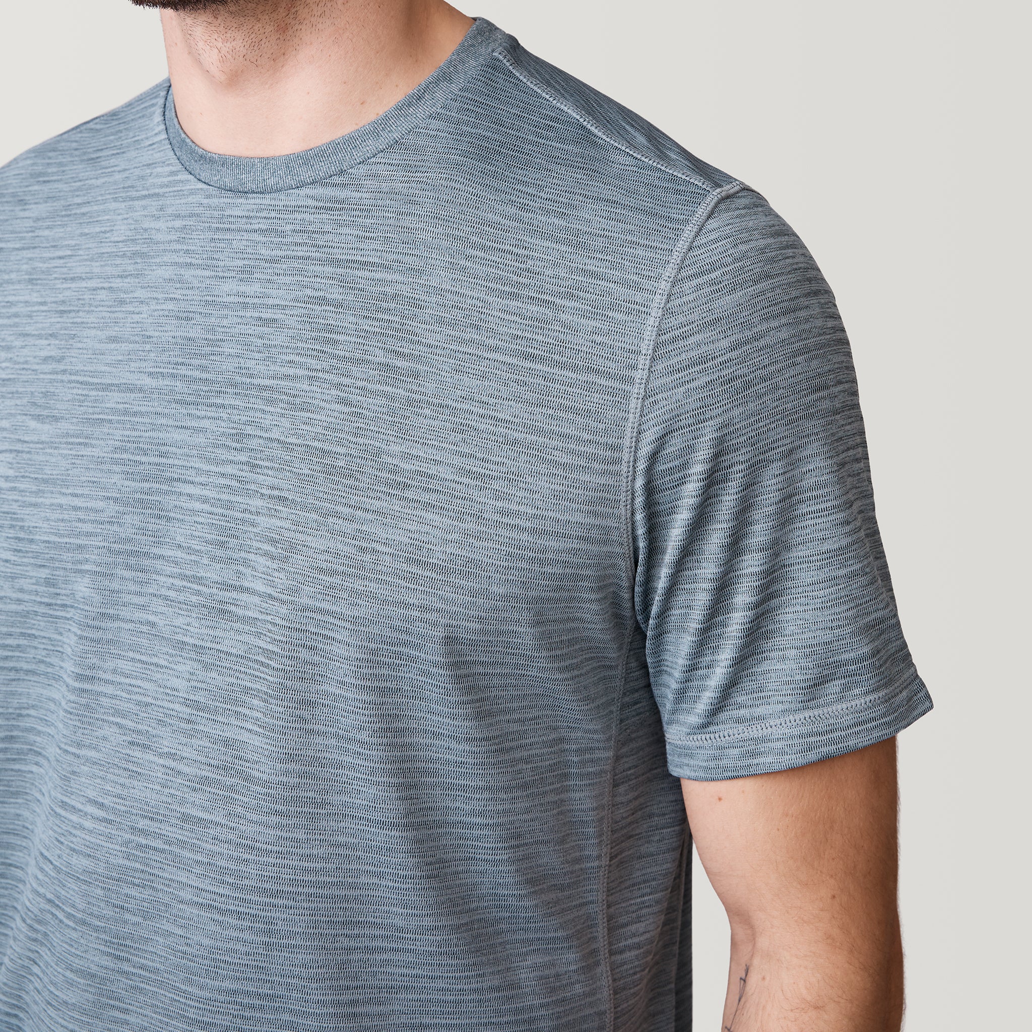 Men's Tech Jacquard Short Sleeve Crew Neck - Image 8