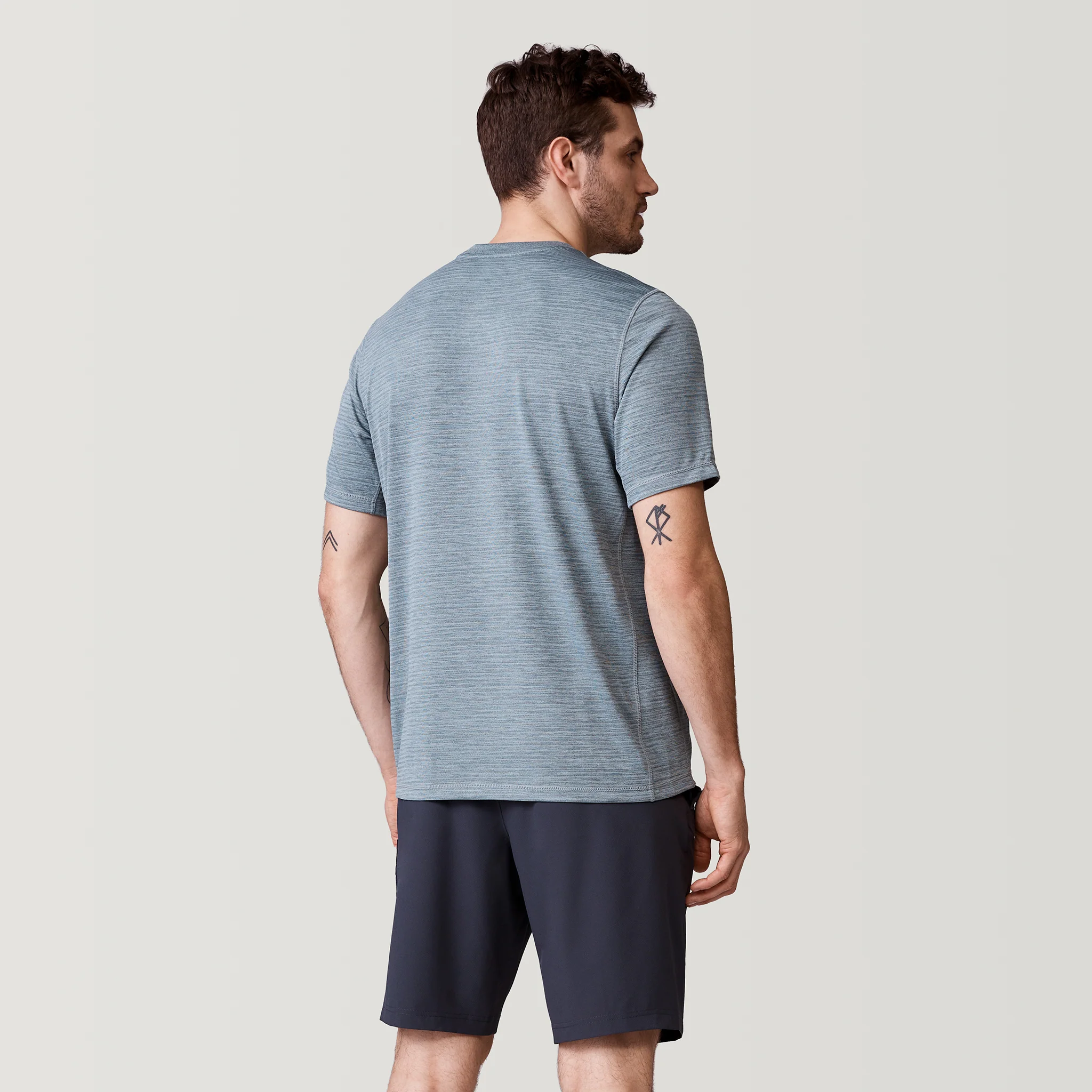 Men's Tech Jacquard Short Sleeve Crew Neck - Image 9