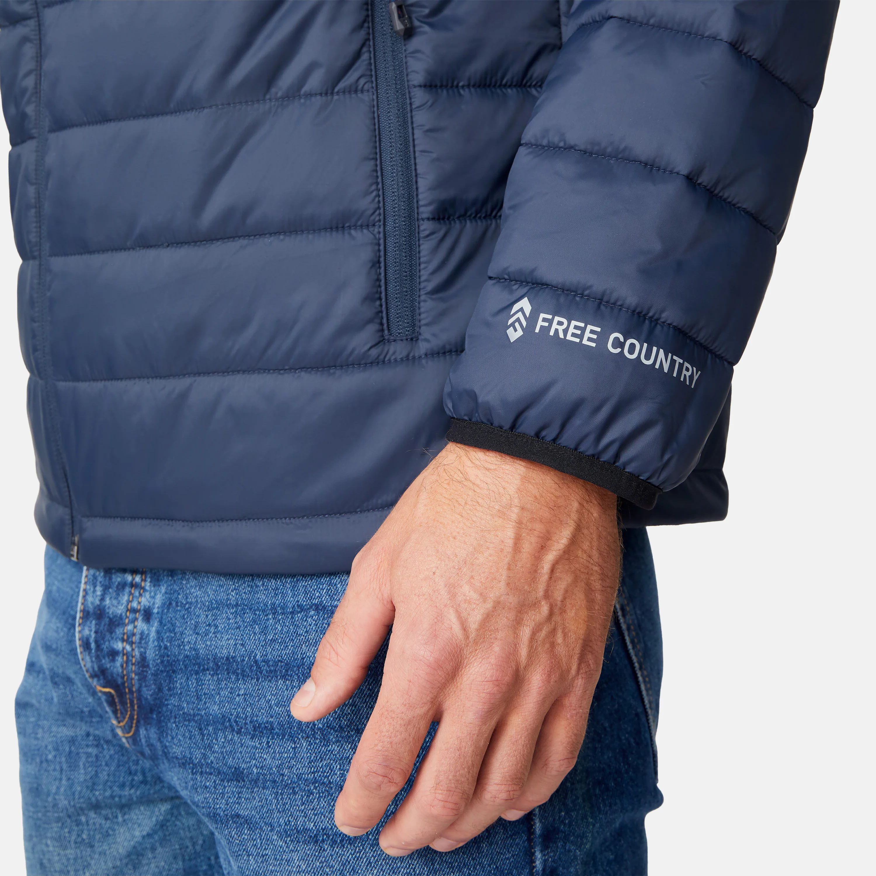 Men's Tri-Color Hooded Puffer Jacket - Image 7