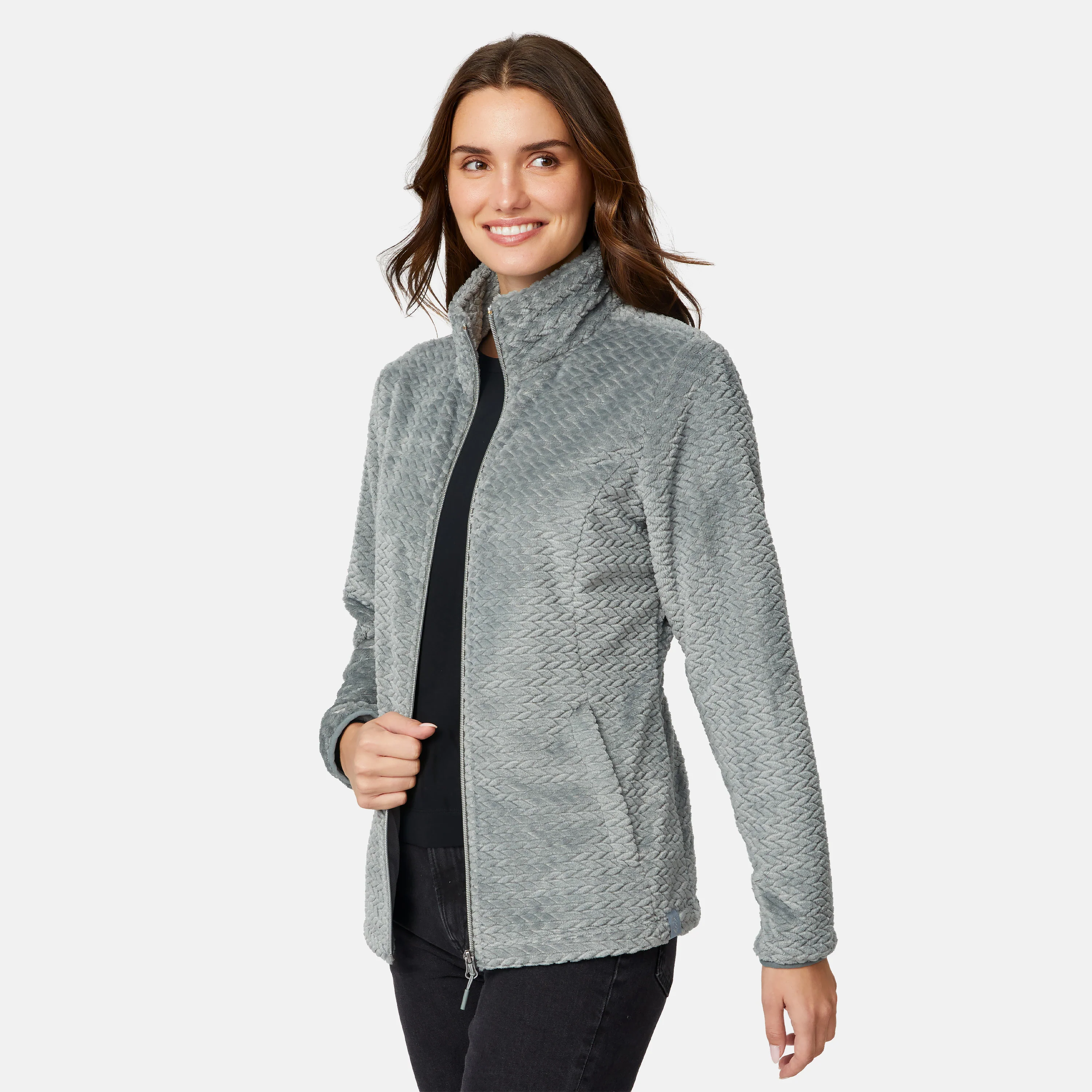 Women's Cable Braided Butter Pile® Jacket - Image 10