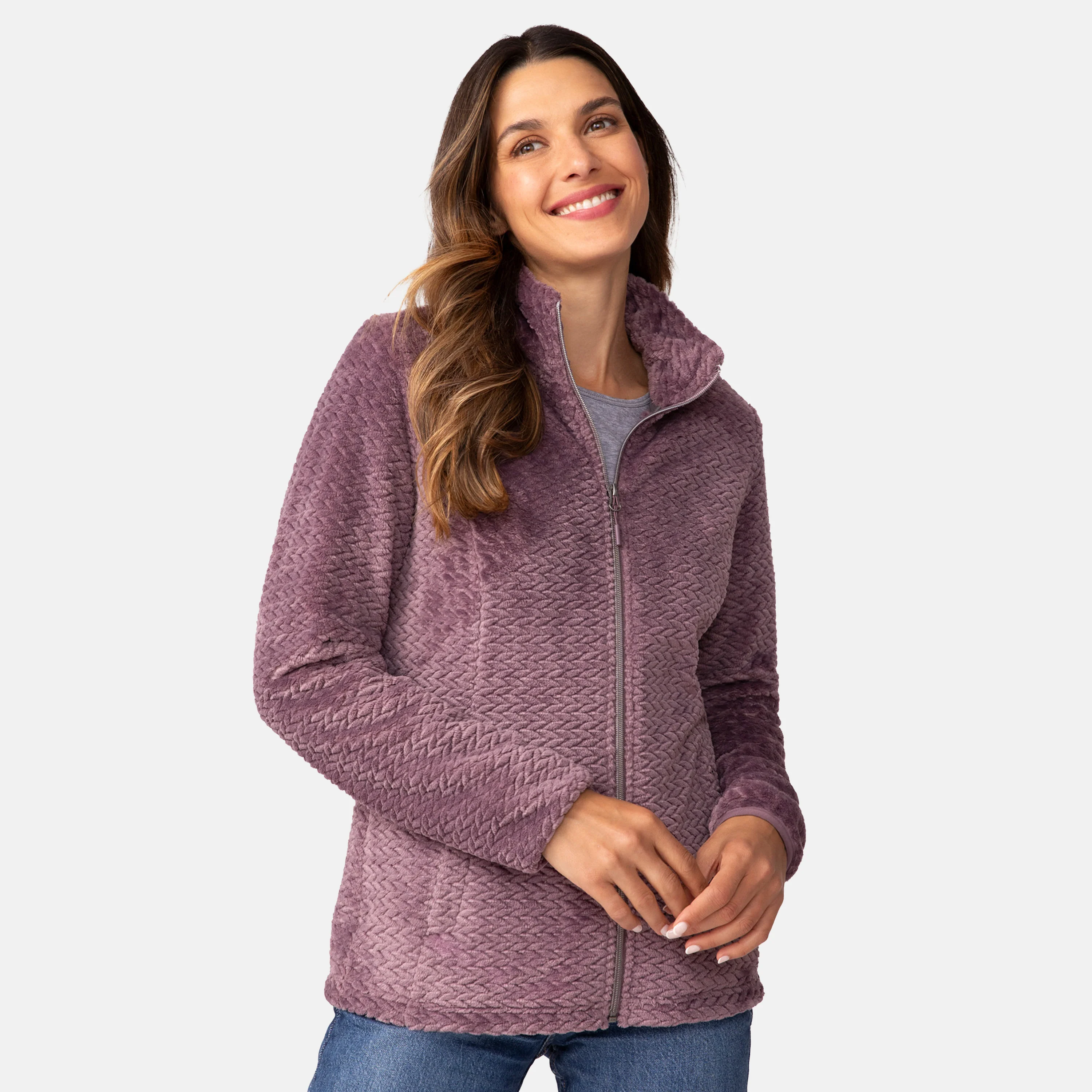 Women's Cable Braided Butter Pile® Jacket - Image 13