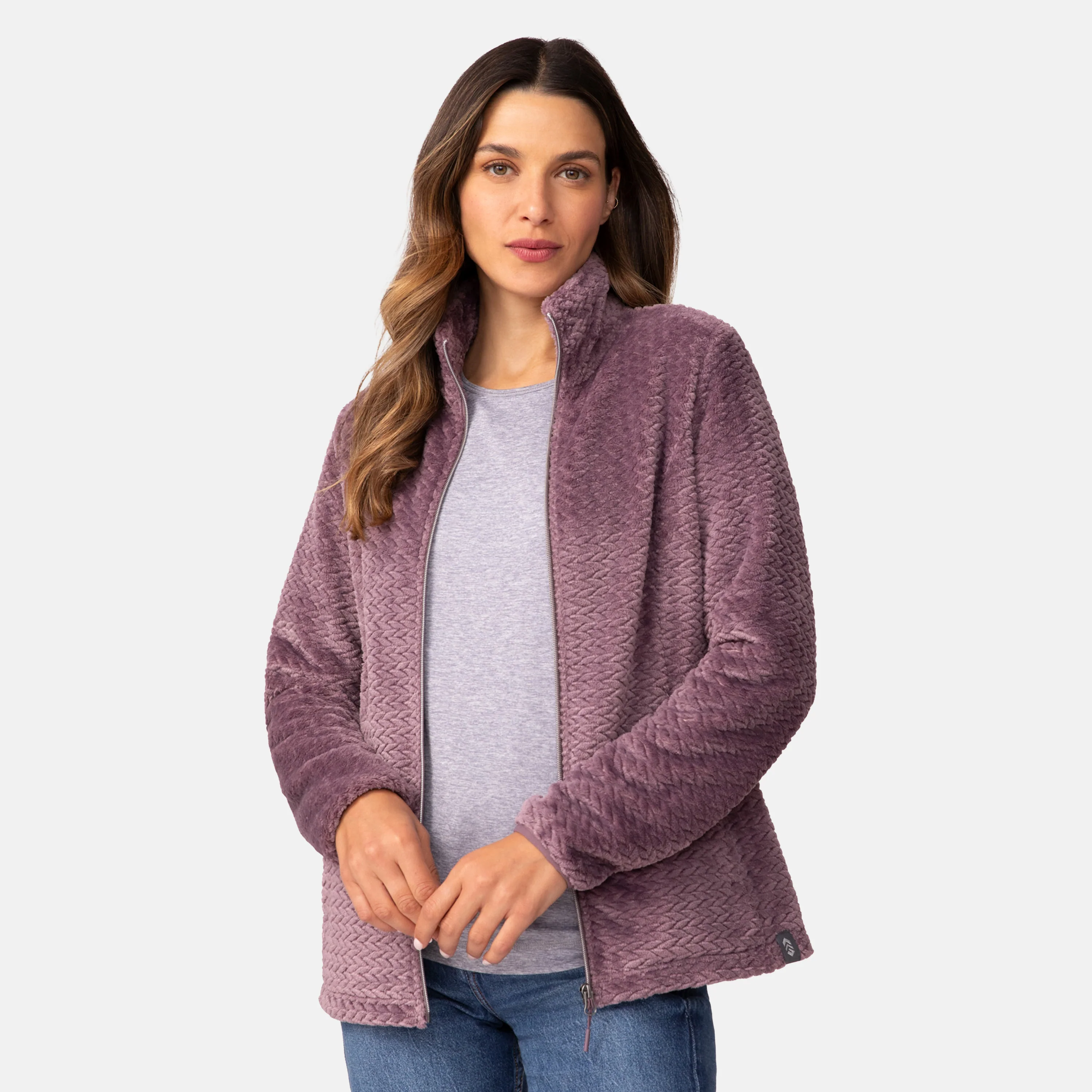 Women's Cable Braided Butter Pile® Jacket - Image 15