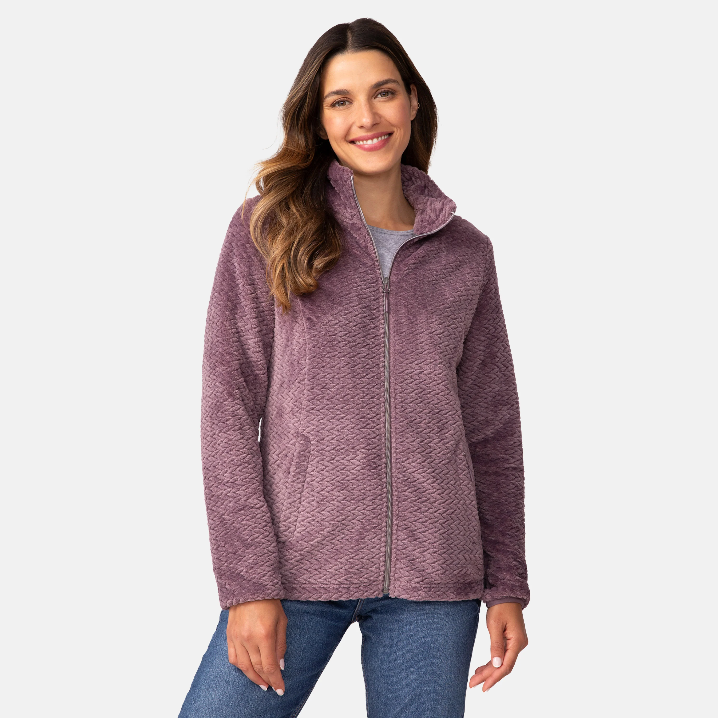 Women's Cable Braided Butter Pile® Jacket - Image 17