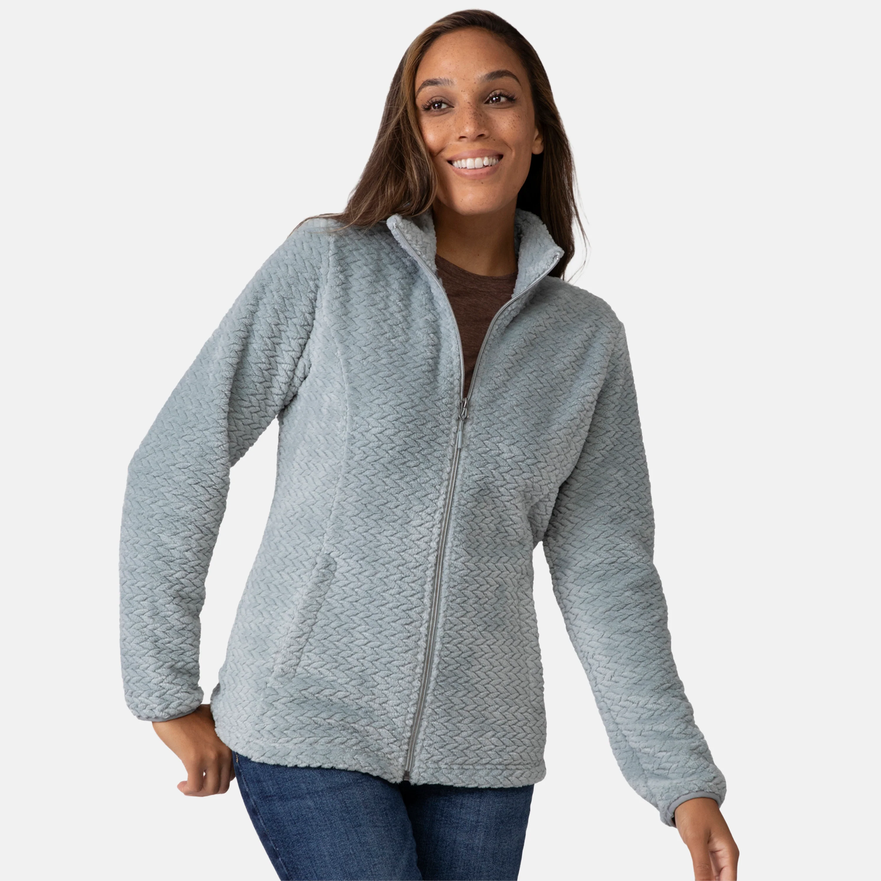 Women's Cable Braided Butter Pile® Jacket - Image 19