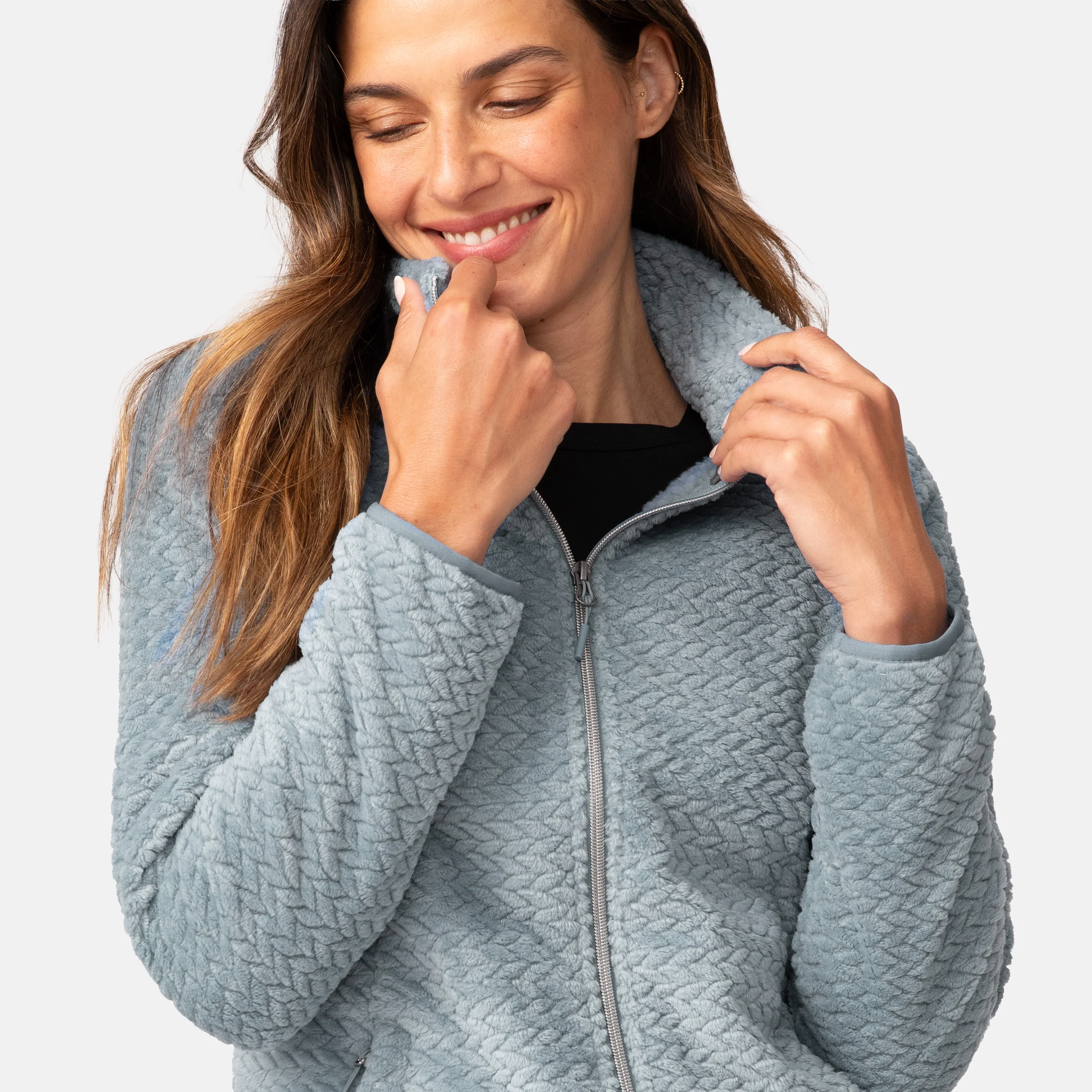 Women's Cable Braided Butter Pile® Jacket - Image 20