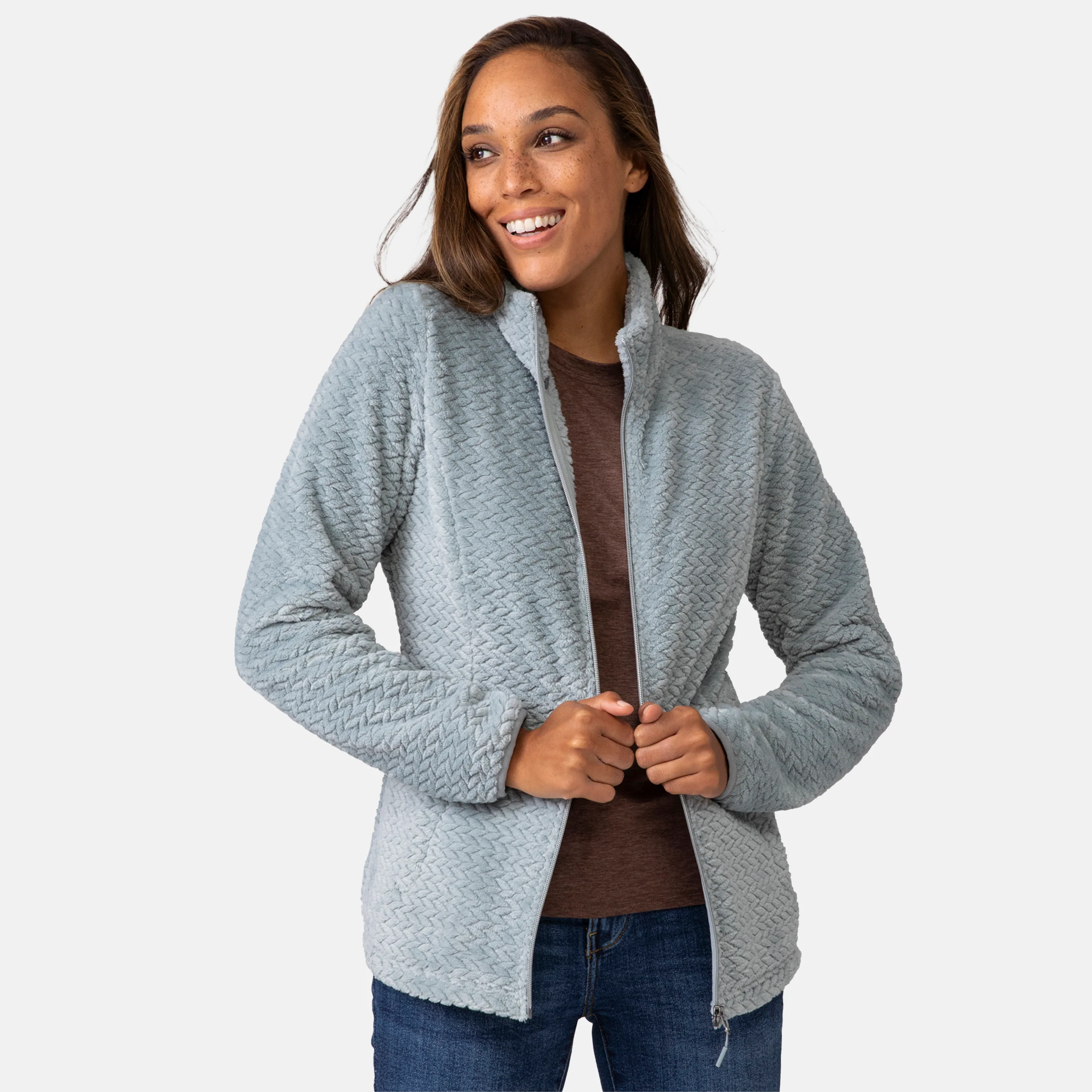 Women's Cable Braided Butter Pile® Jacket - Image 21