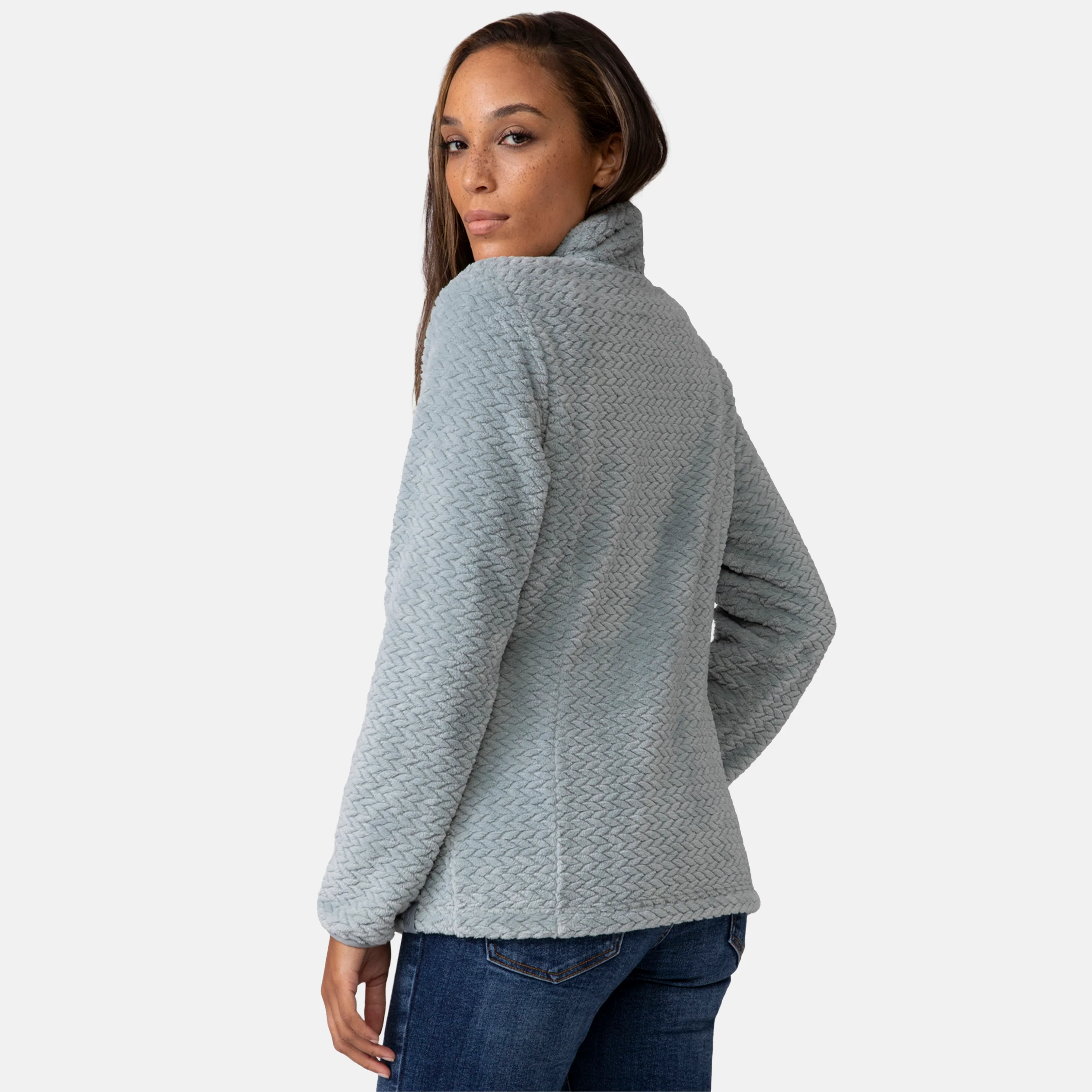 Women's Cable Braided Butter Pile® Jacket - Image 22