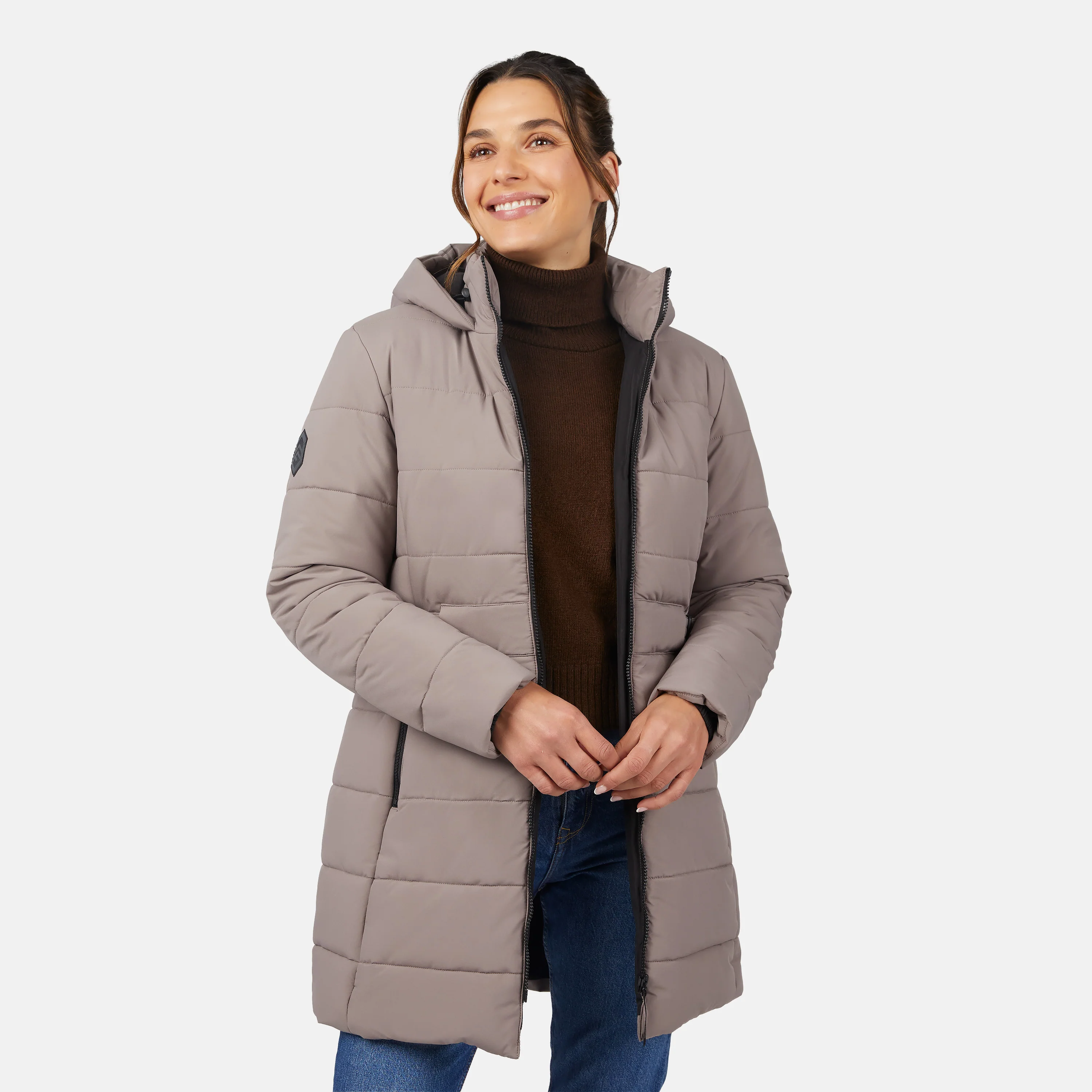 Women's Cirrus Quilted Long Puffer Jacket - Image 3