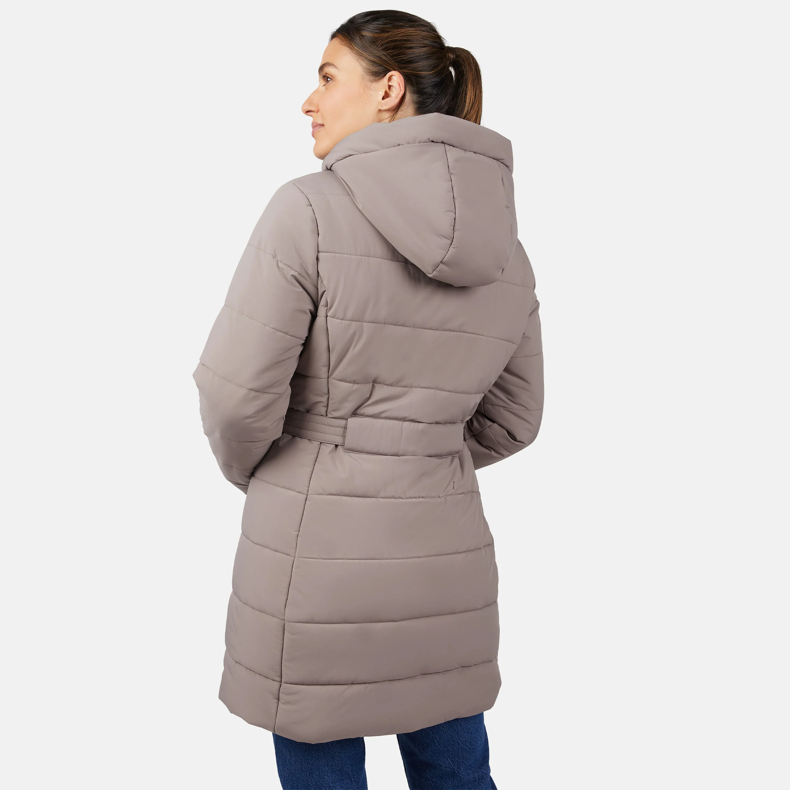 Women's Cirrus Quilted Long Puffer Jacket - Image 4