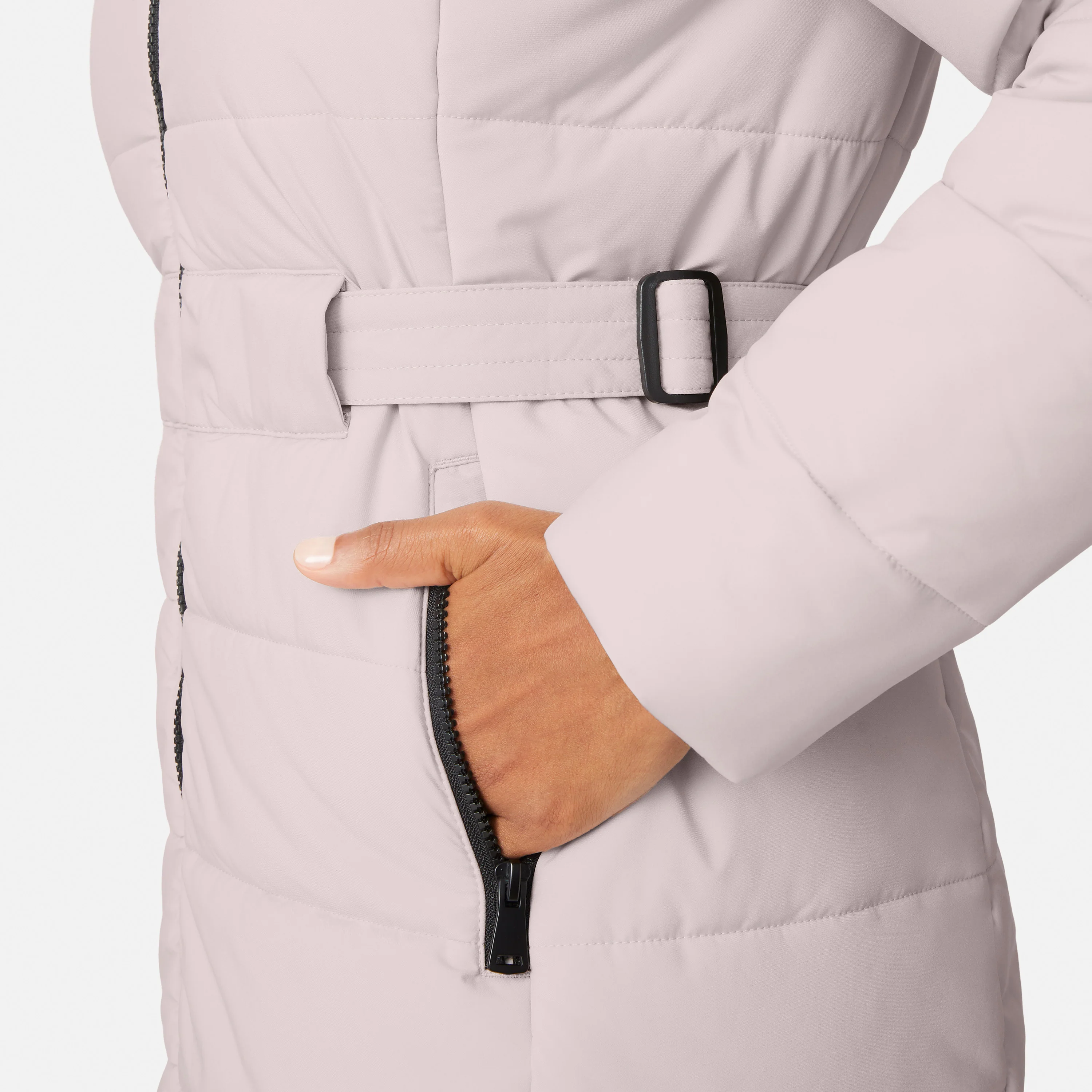 Women's Cirrus Quilted Long Puffer Jacket - Image 8