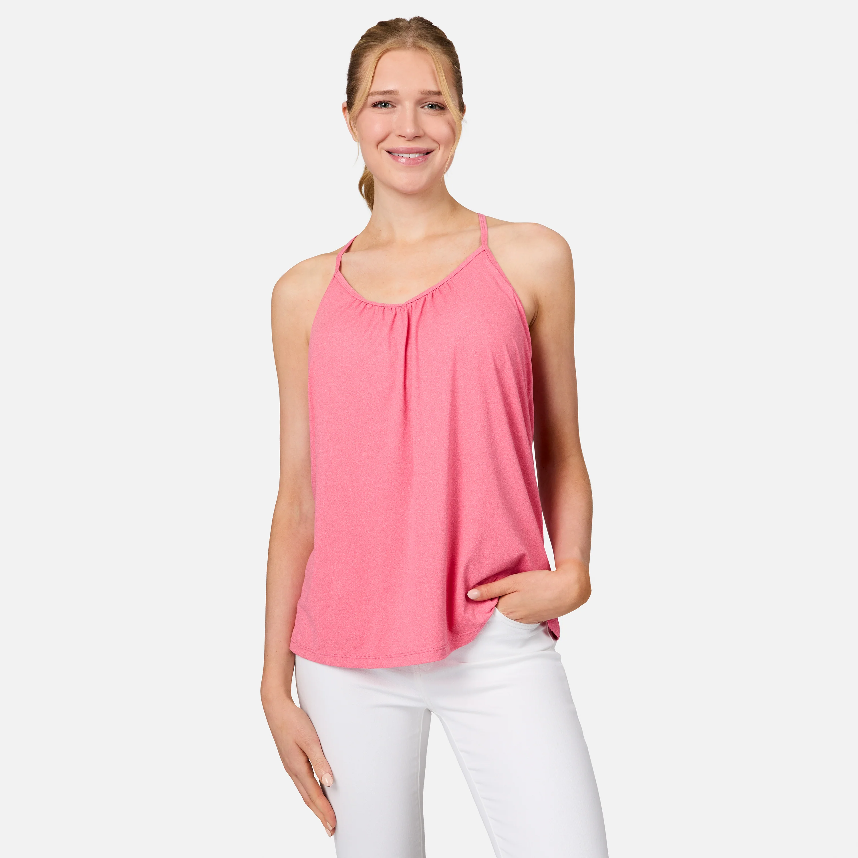 Women's Microtech® Chill B Cool V-Neck Cami Top with Built-In Bra - Image 34
