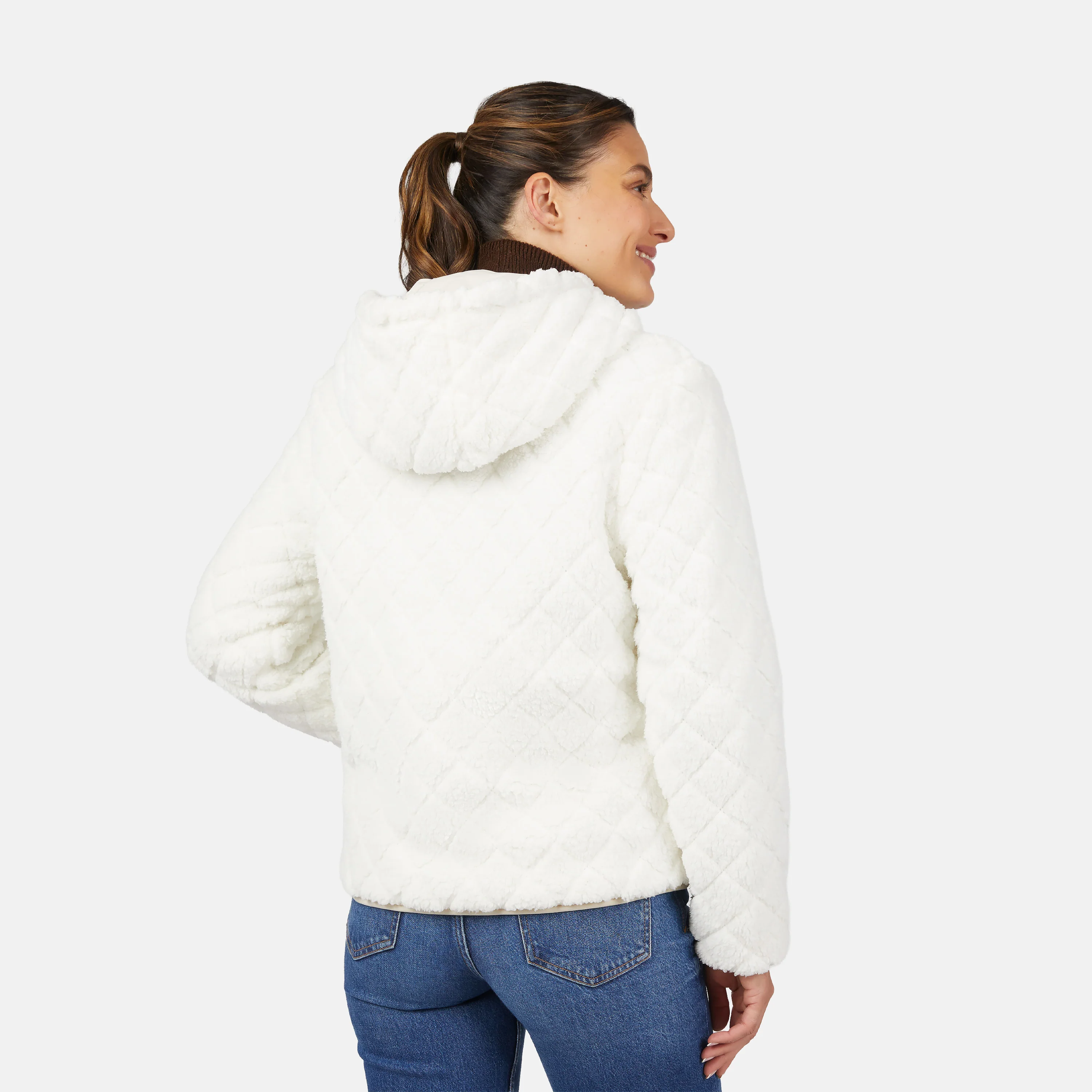 Women's Hooded Cirrus Quilted Reversible Jacket - Image 15