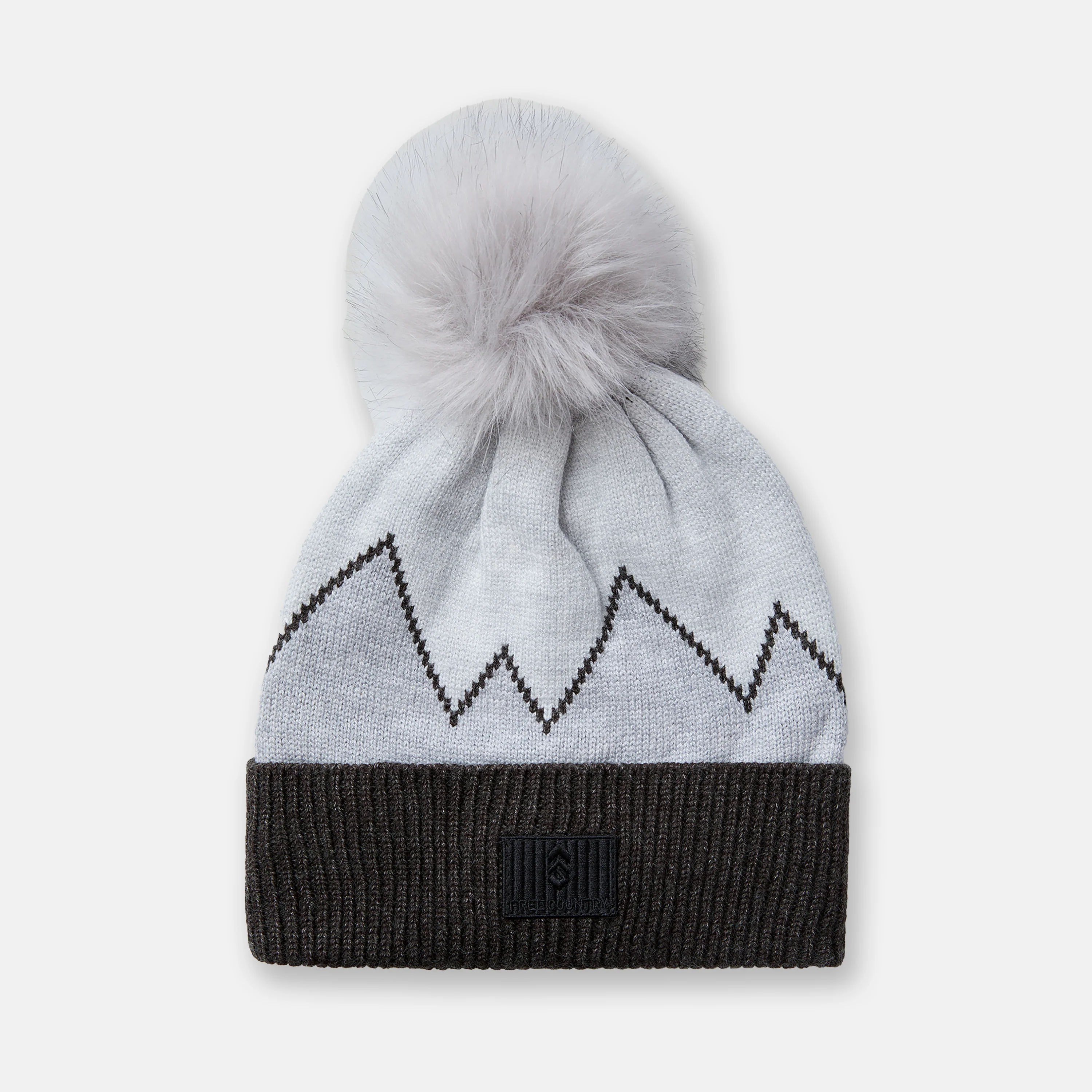 Women's Jacquard Cuffed & Rib Knit Beanie with Pom - 2 Pack - Image 4