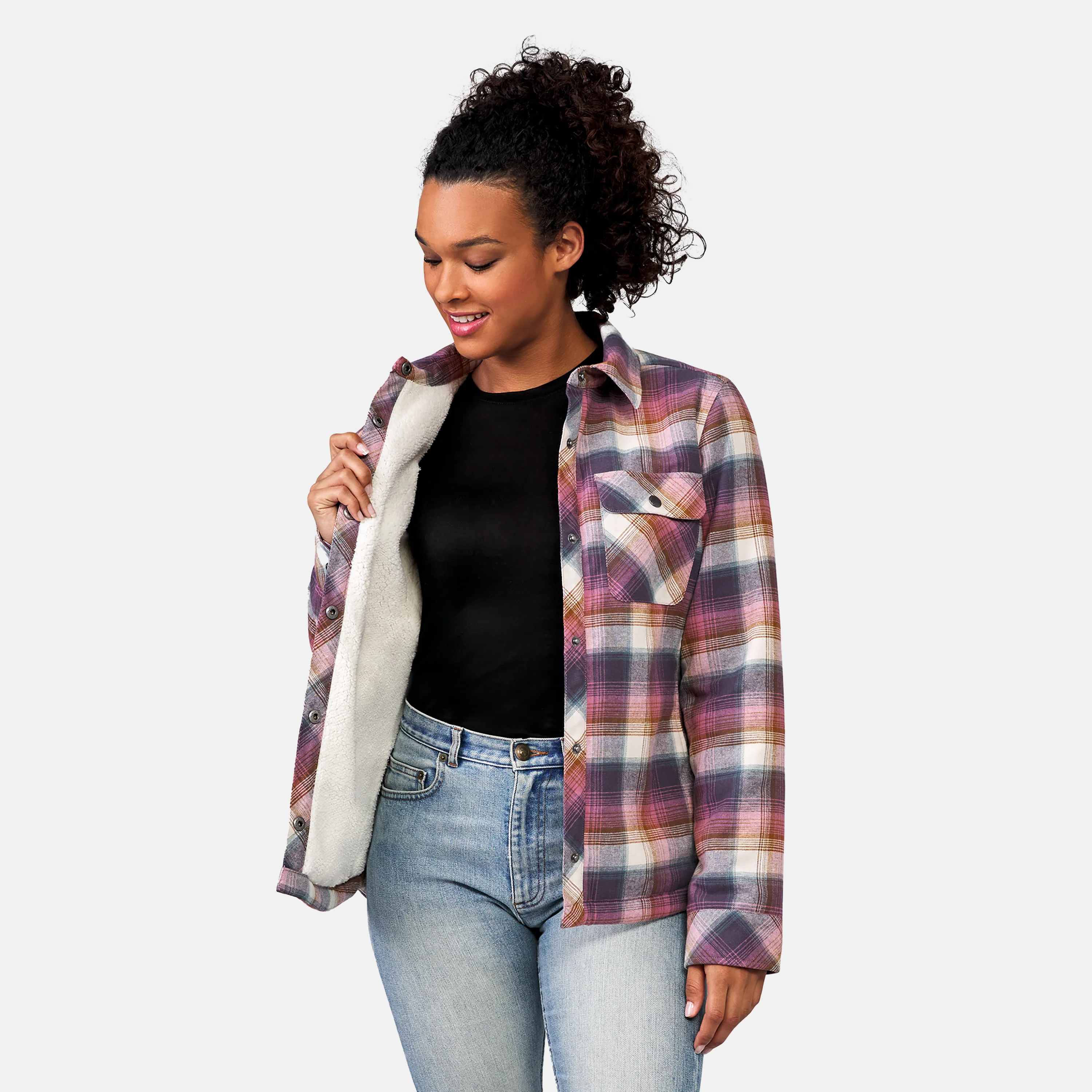 Women's Koshi Adirondack Flannel Shirt Jacket - Image 16