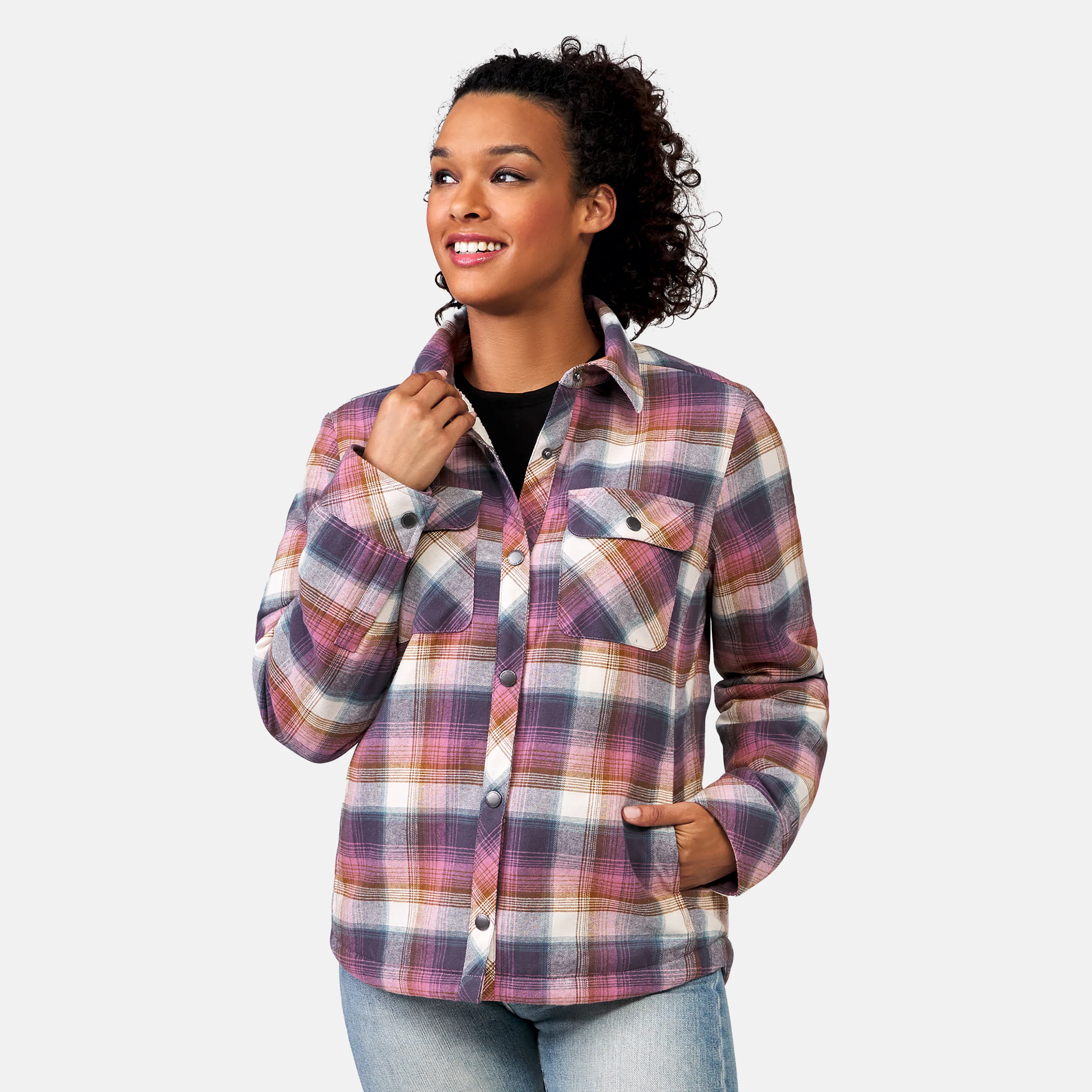 Women's Koshi Adirondack Flannel Shirt Jacket - Image 18