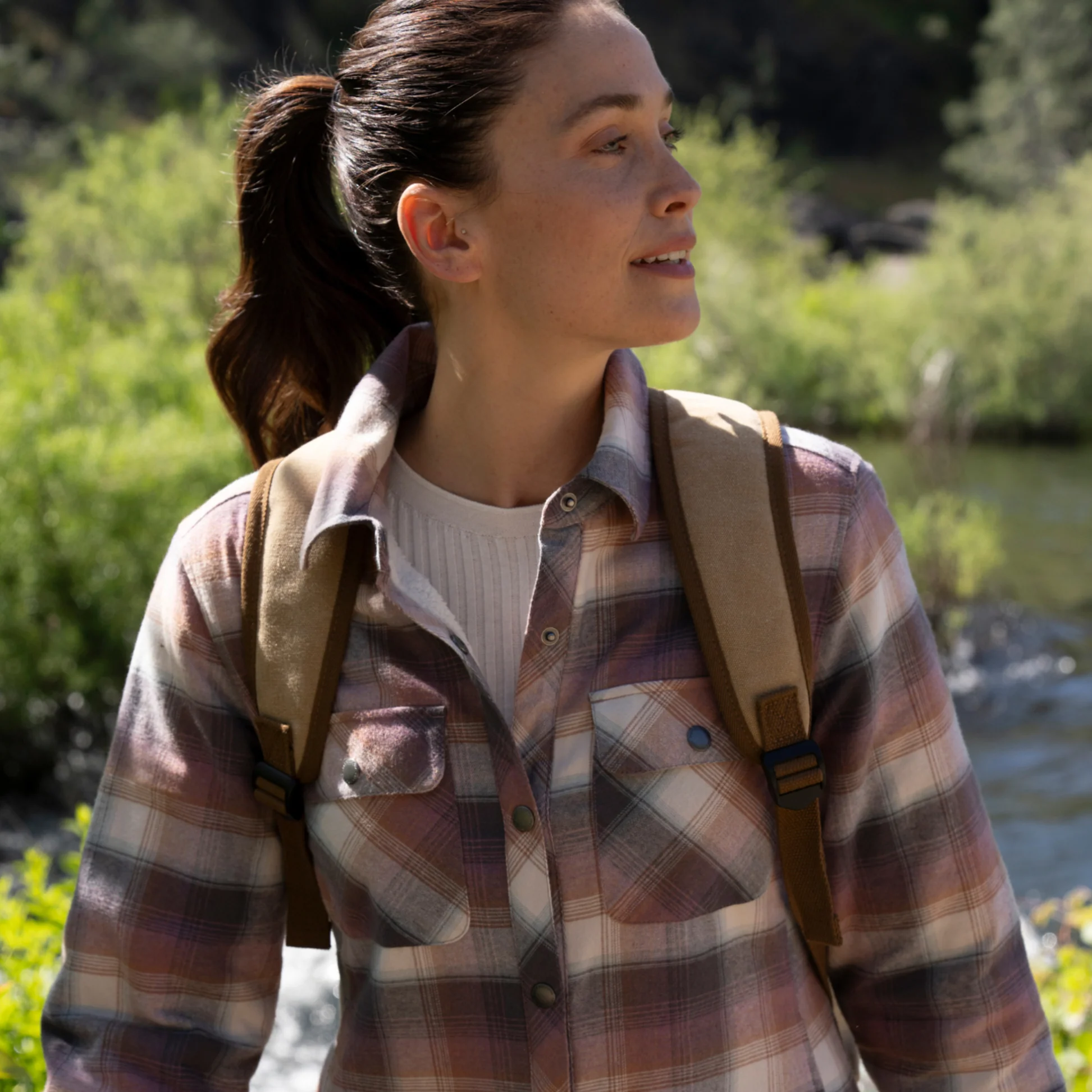 Women's Koshi Adirondack Flannel Shirt Jacket - Image 20