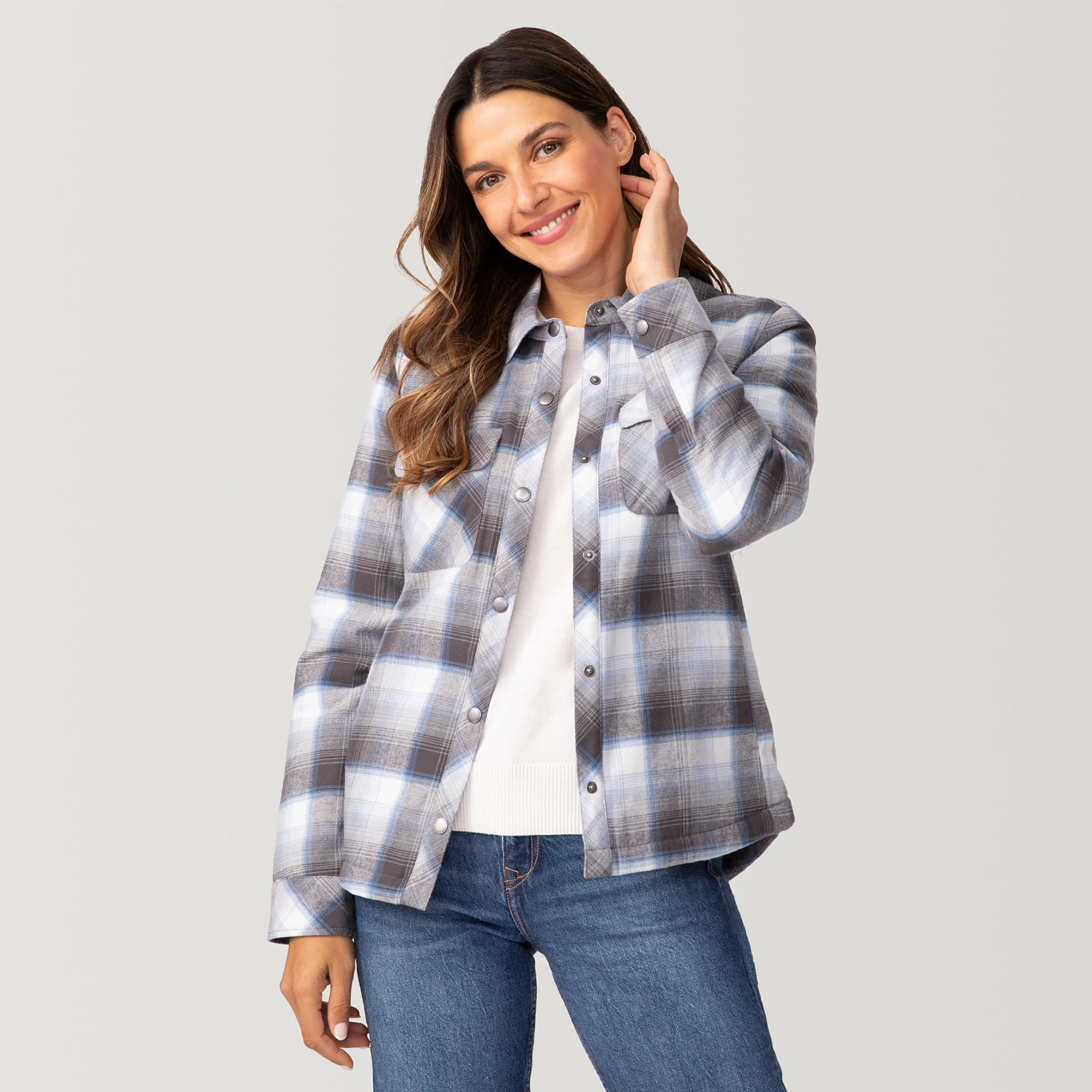 Women's Koshi Adirondack Flannel Shirt Jacket - Image 8