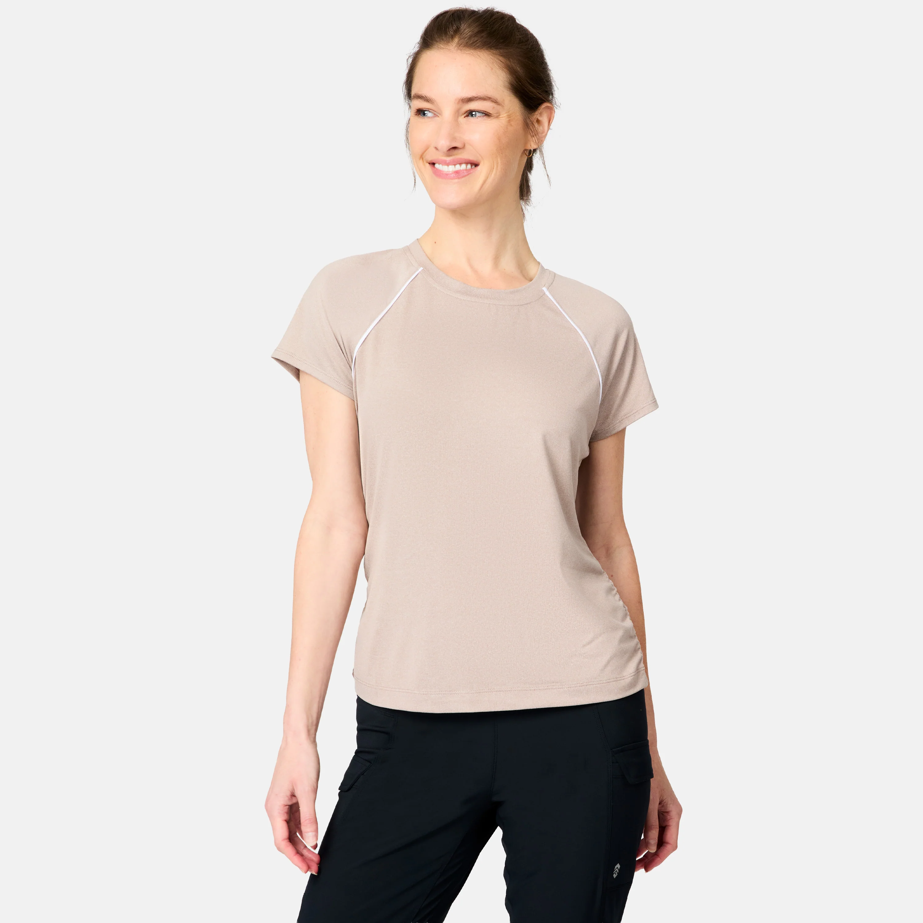 Women's Microtech® Chill B Cool Shirred Crew Top - Image 10
