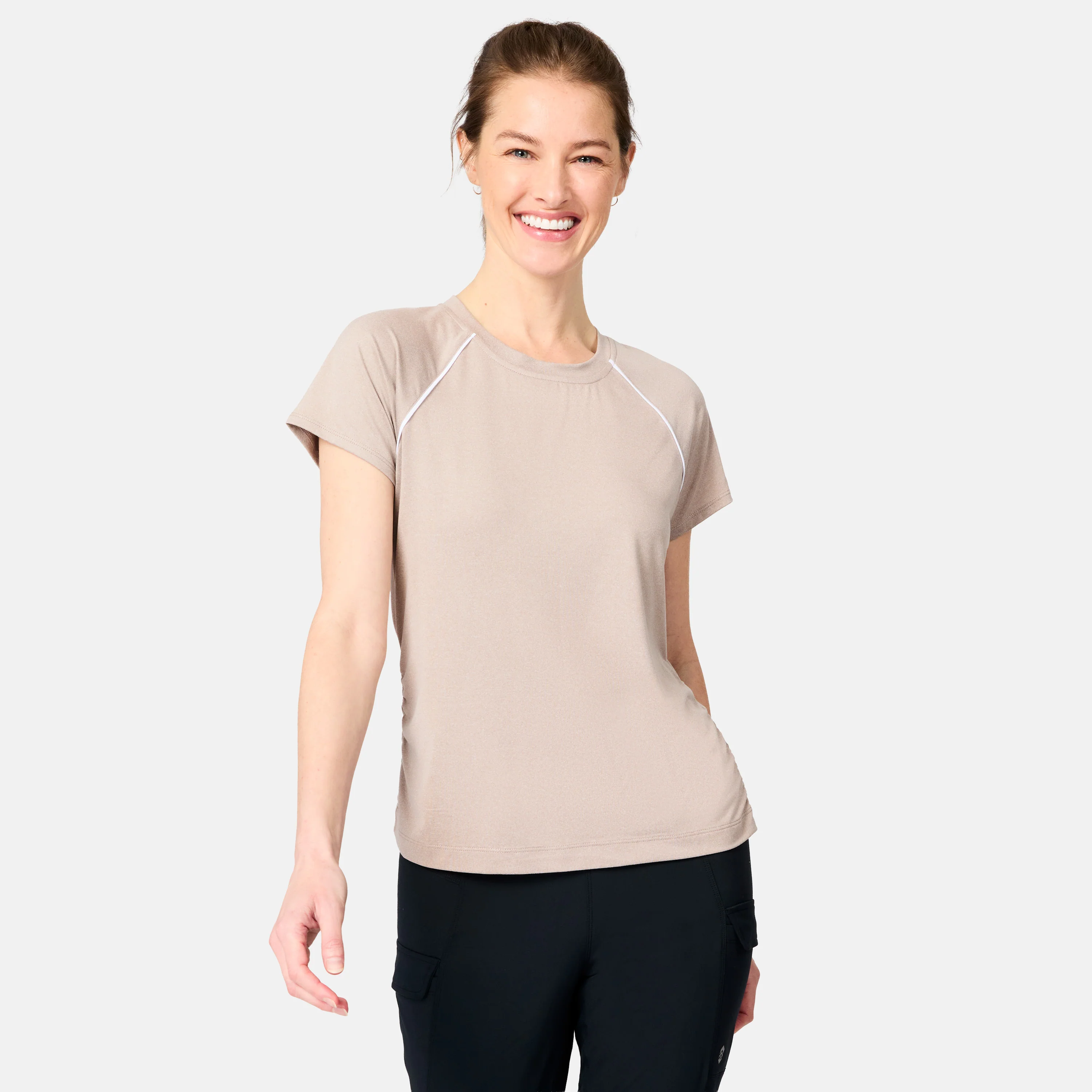 Women's Microtech® Chill B Cool Shirred Crew Top - Image 11