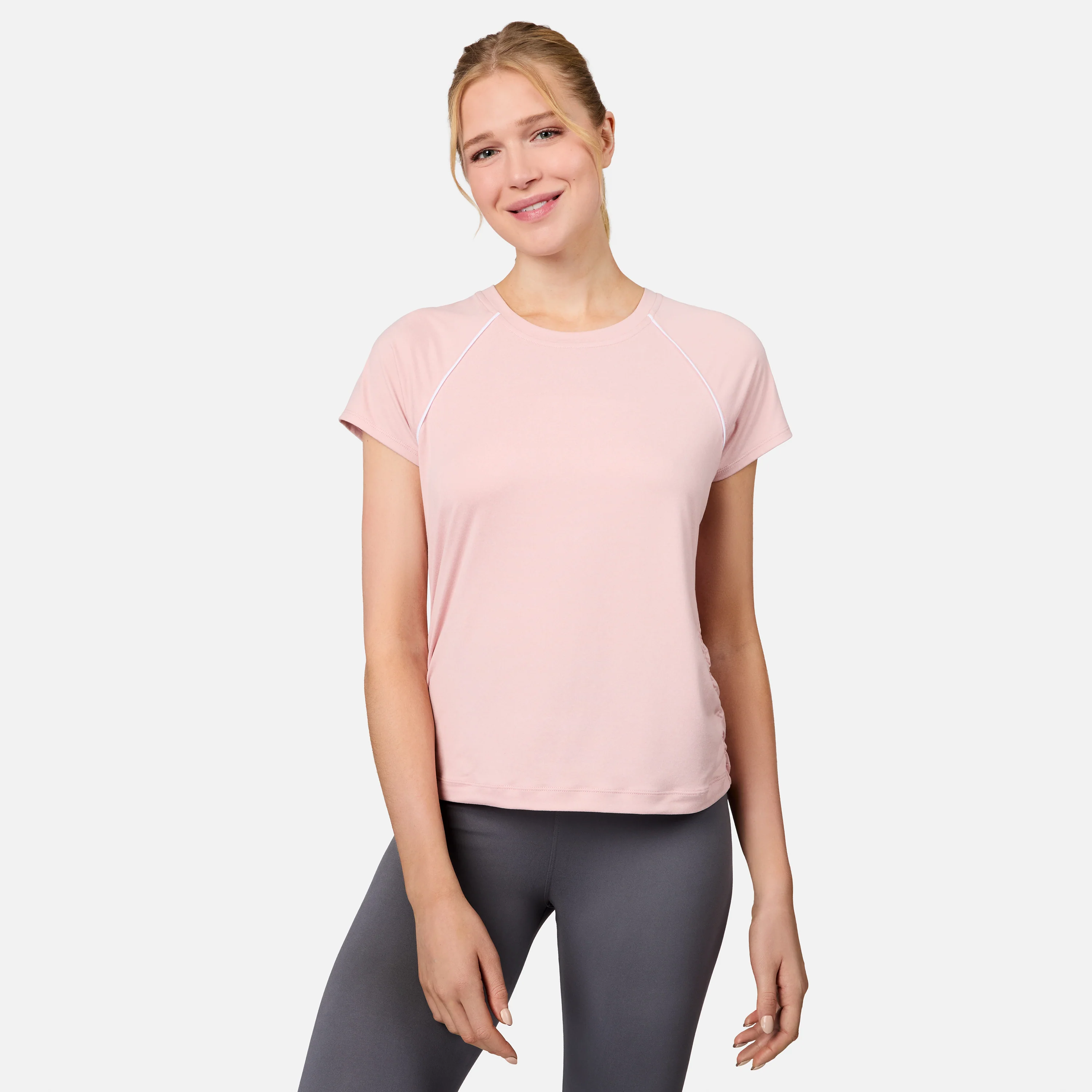 Women's Microtech® Chill B Cool Shirred Crew Top - Image 6