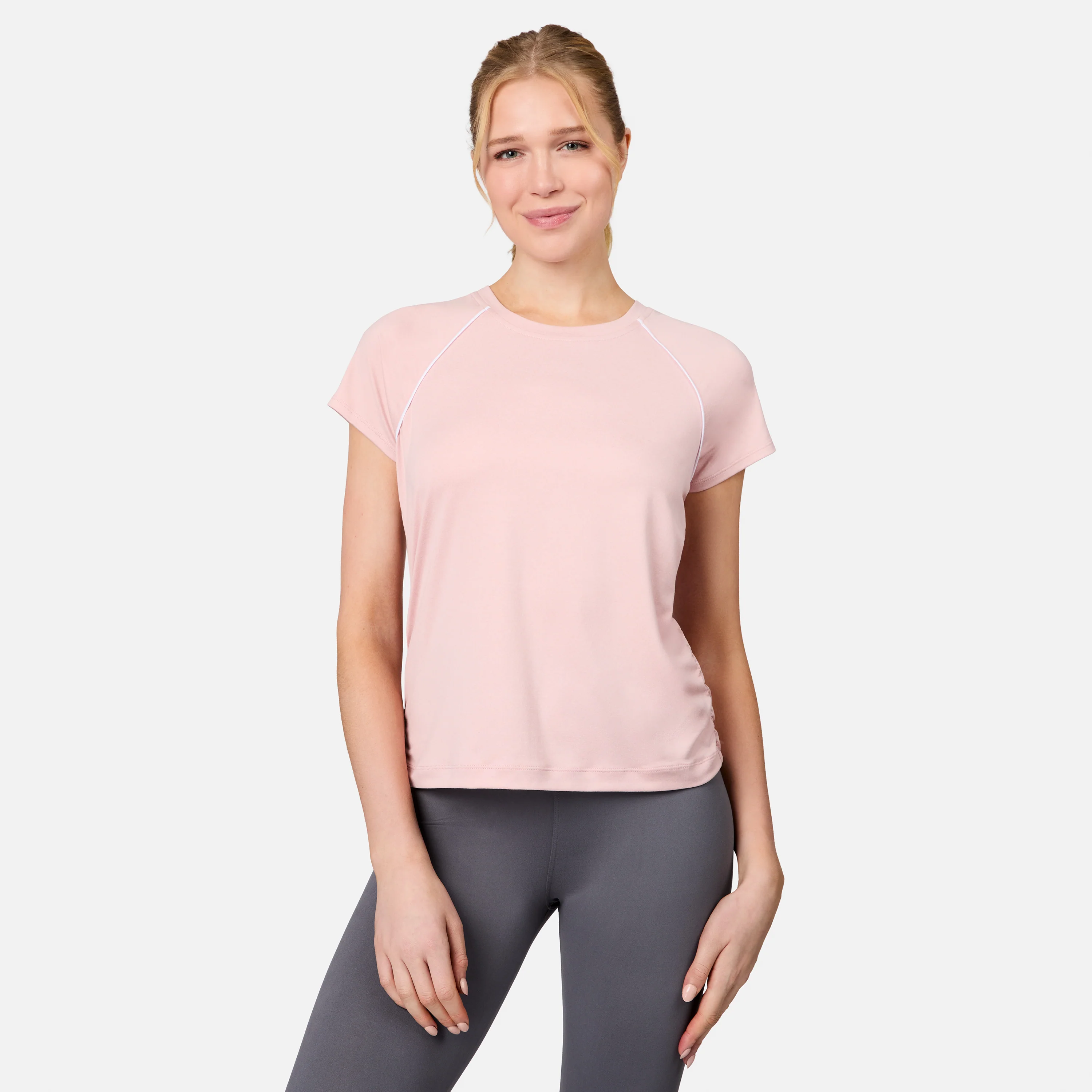 Women's Microtech® Chill B Cool Shirred Crew Top - Image 8