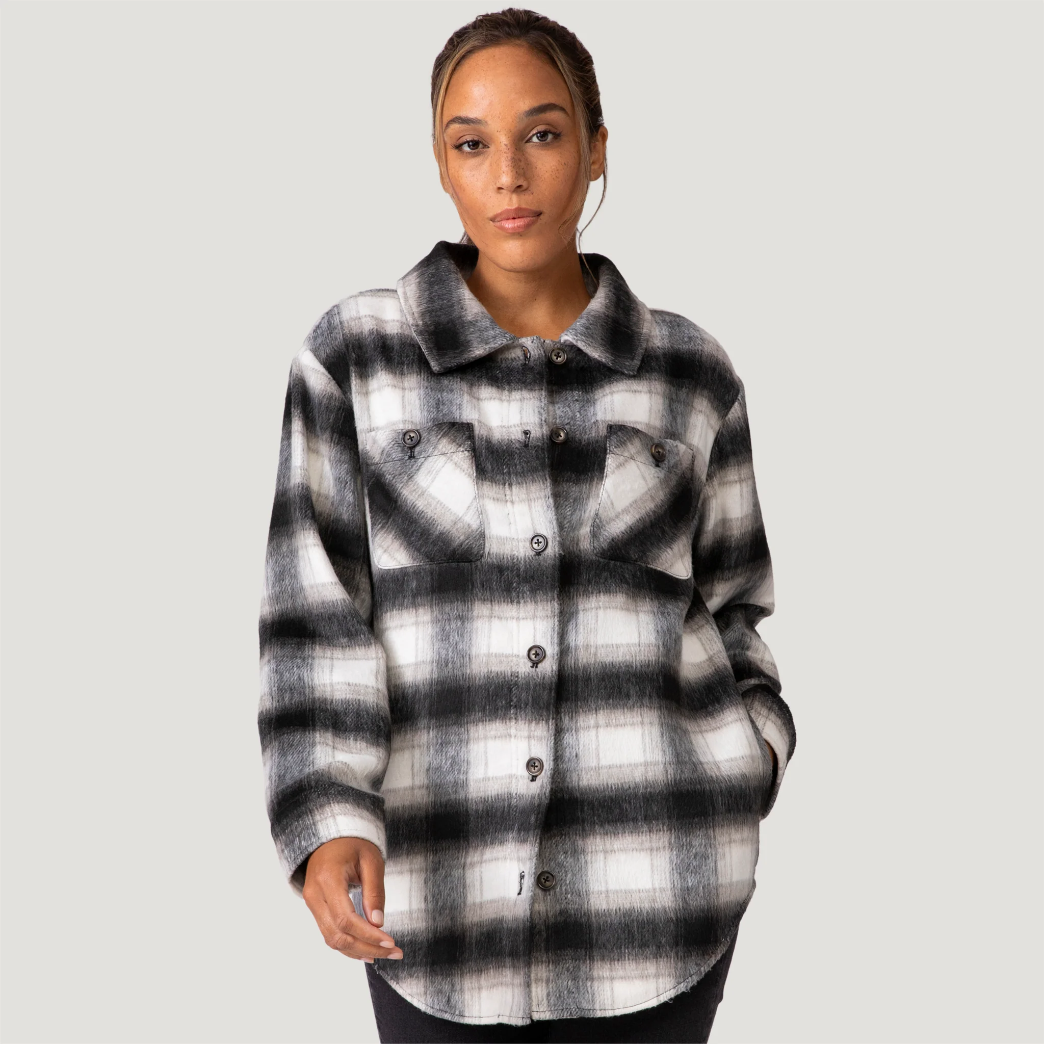 Women's Hayley Plaid Shacket - Image 13