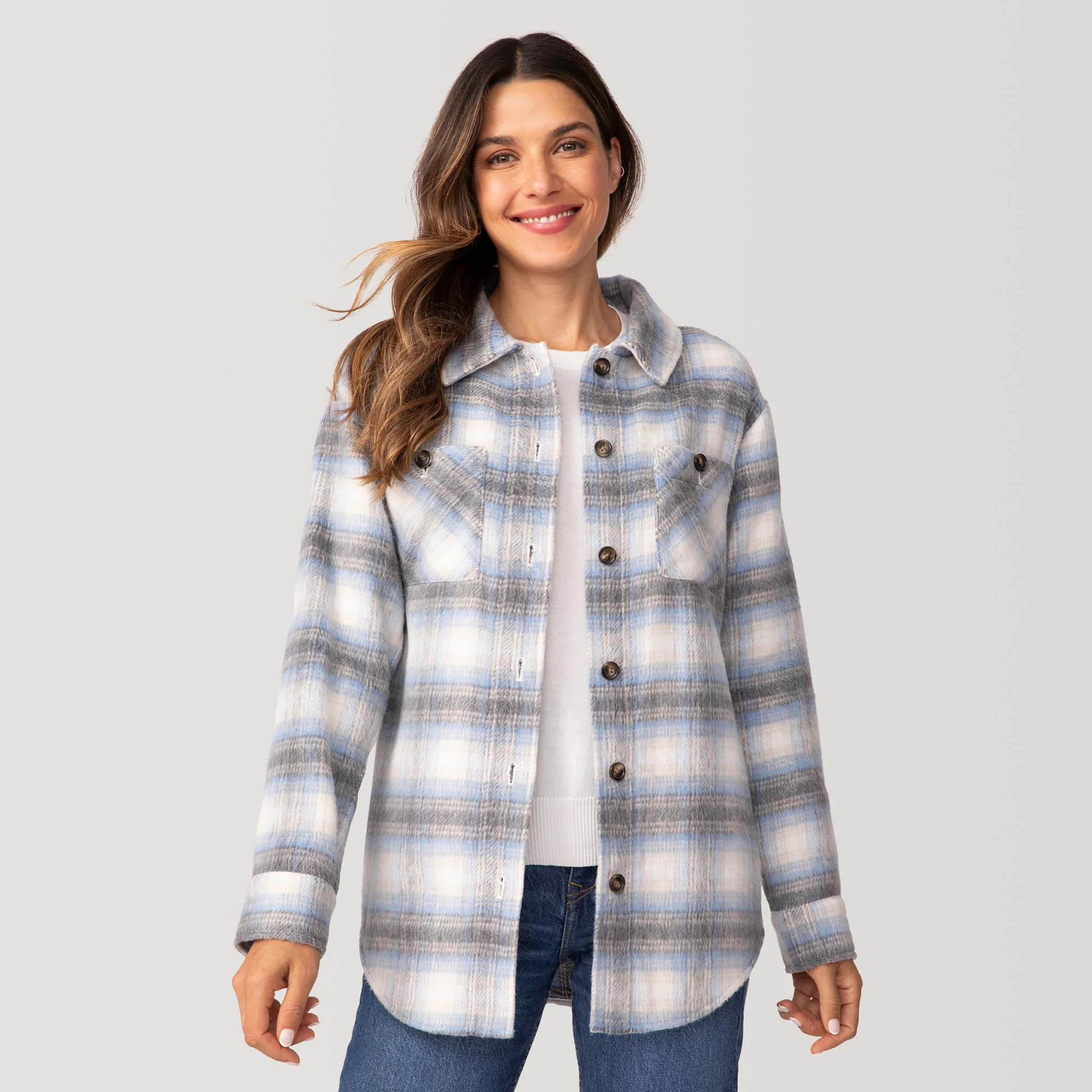 Women's Hayley Plaid Shacket - Image 19