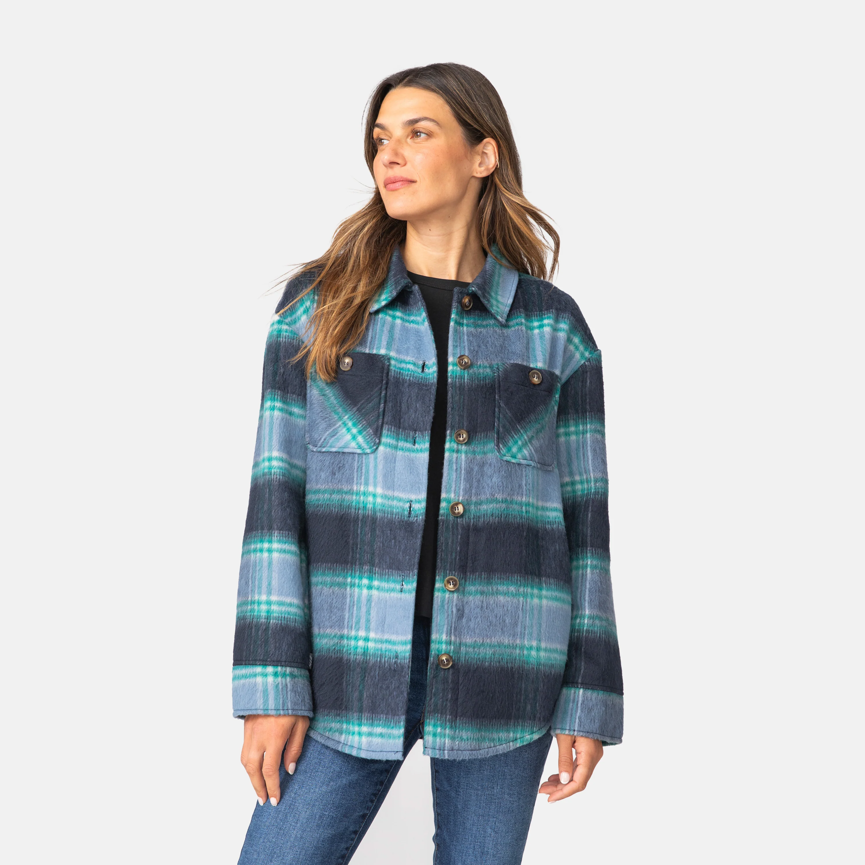 Women's Hayley Plaid Shacket - Image 21