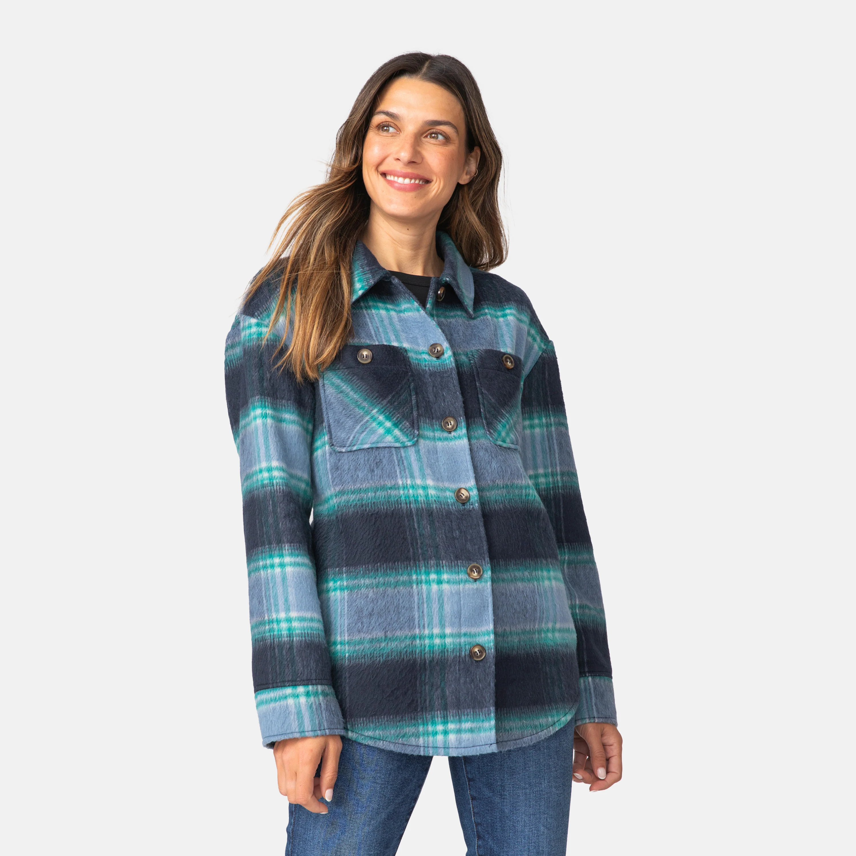 Women's Hayley Plaid Shacket - Image 22