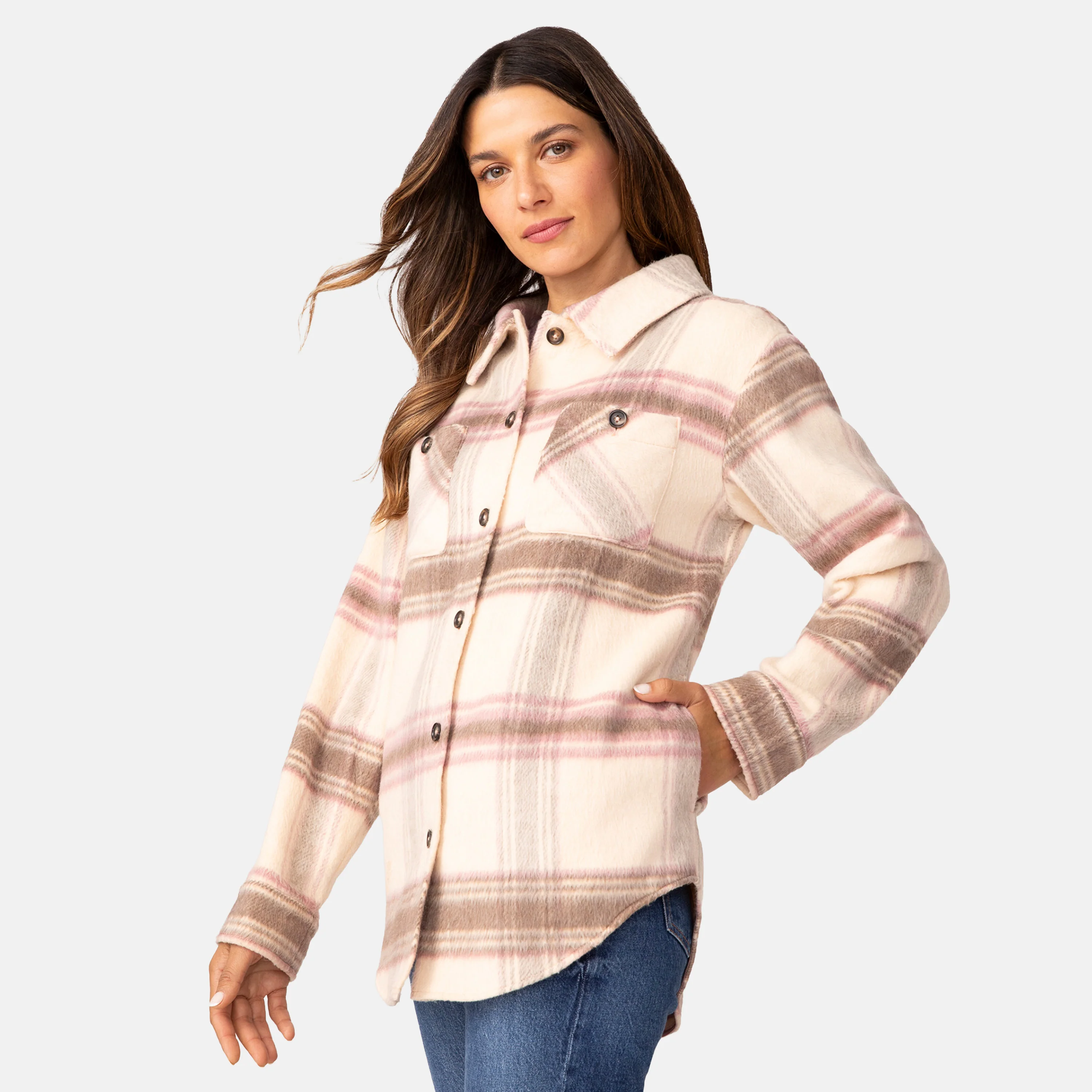 Women's Hayley Plaid Shacket - Image 4