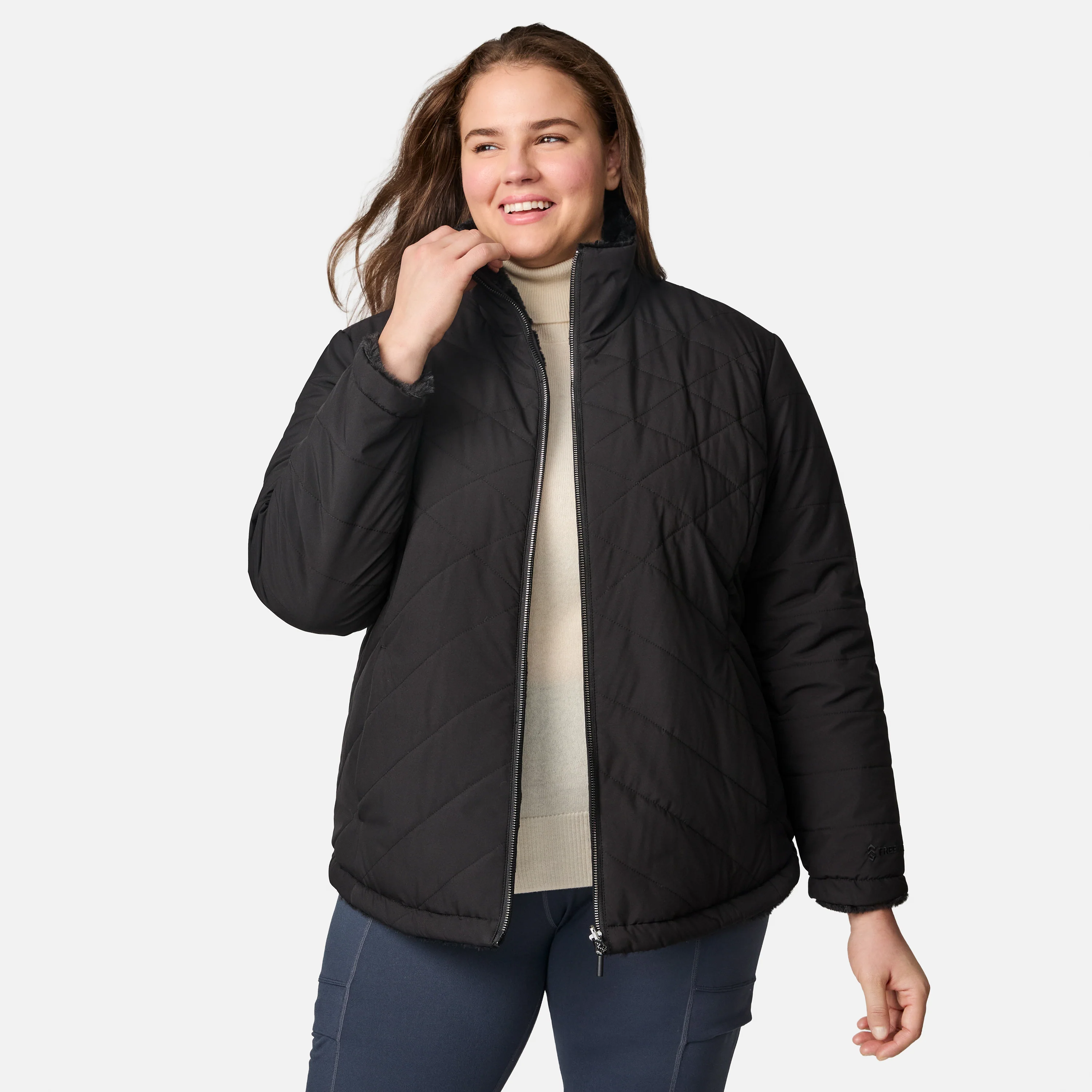 Women's Plus Size Cirrus Quilted Reversible Jacket - Image 24
