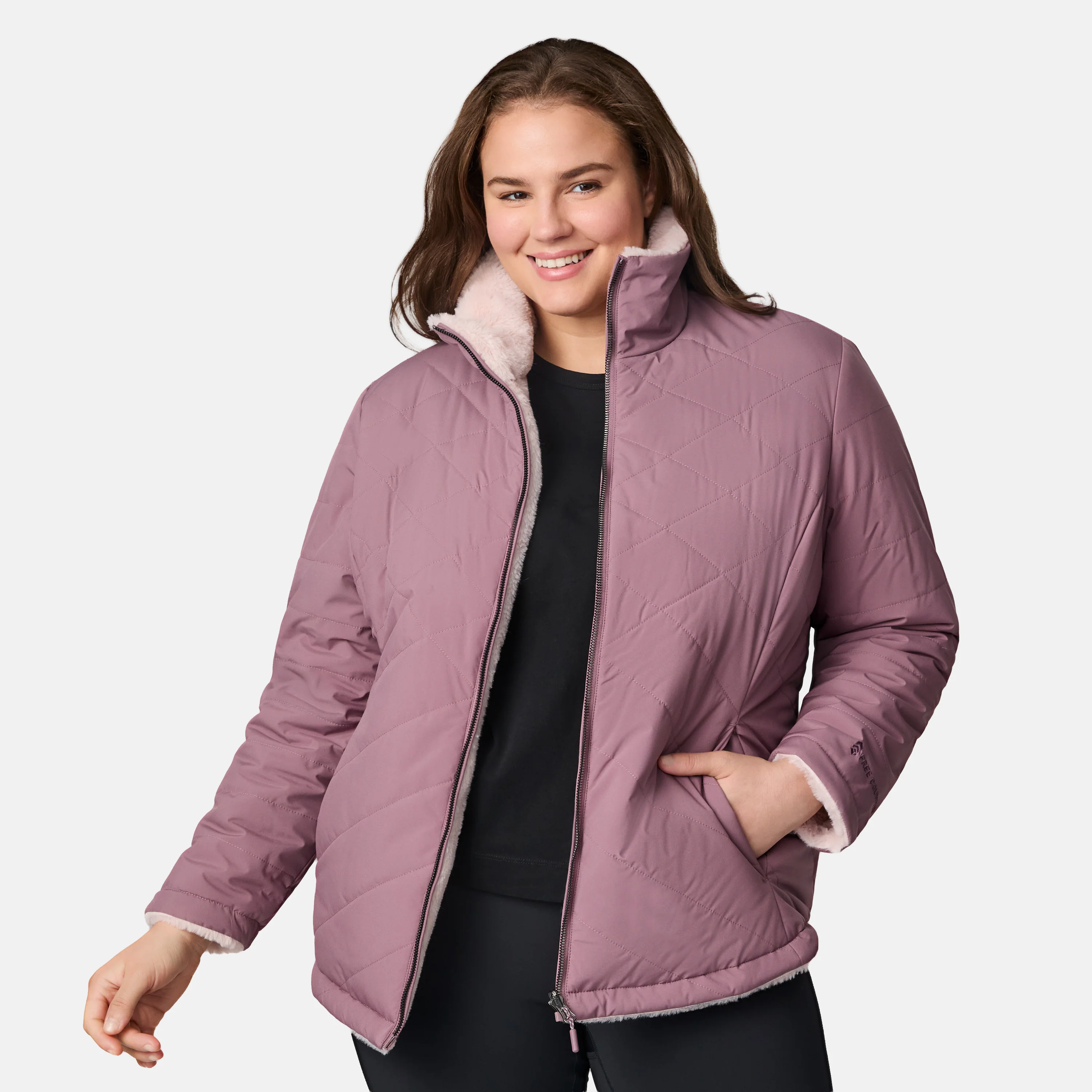 Women's Plus Size Cirrus Quilted Reversible Jacket - Image 30