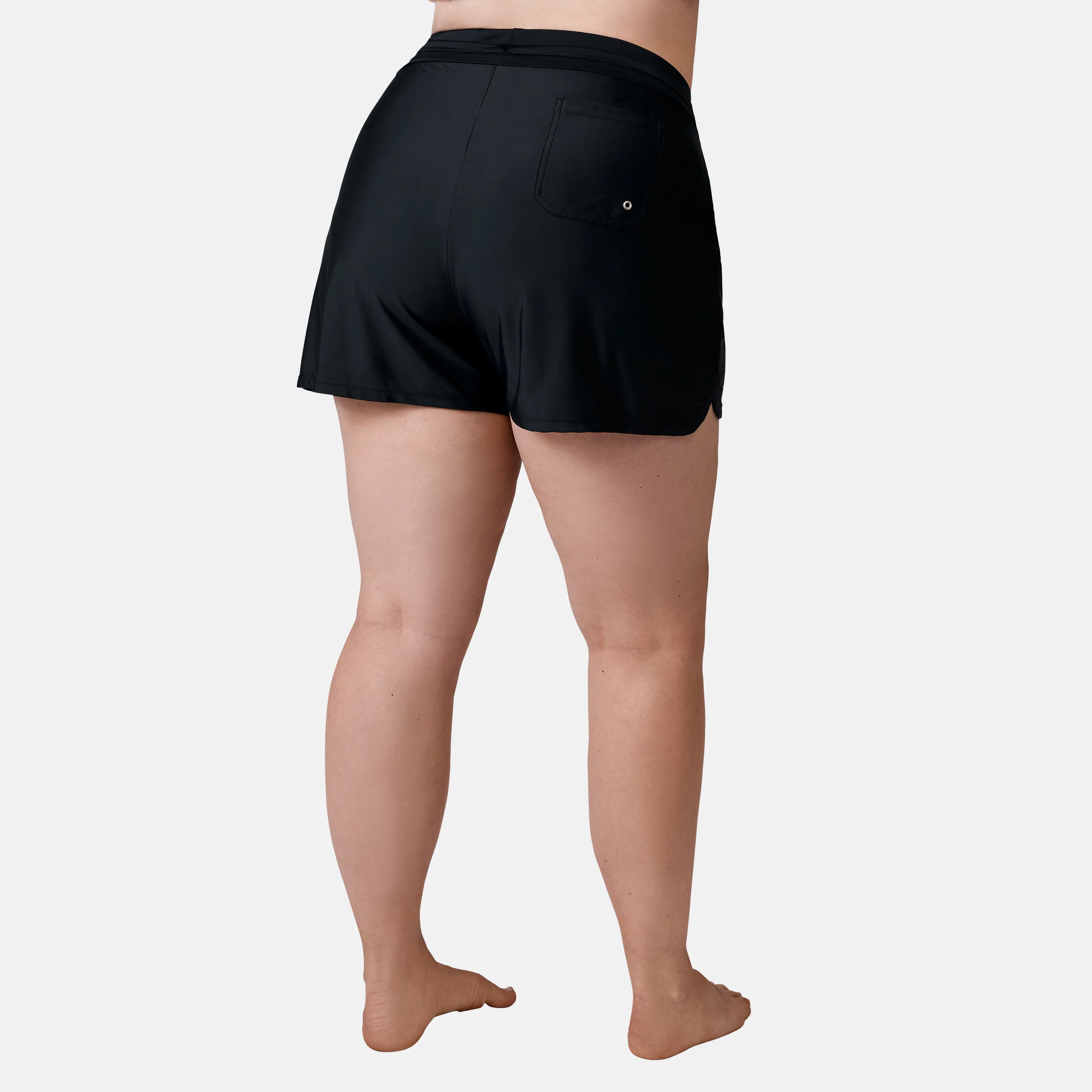 Women's Plus Size Drawstring Swim Short - Image 3