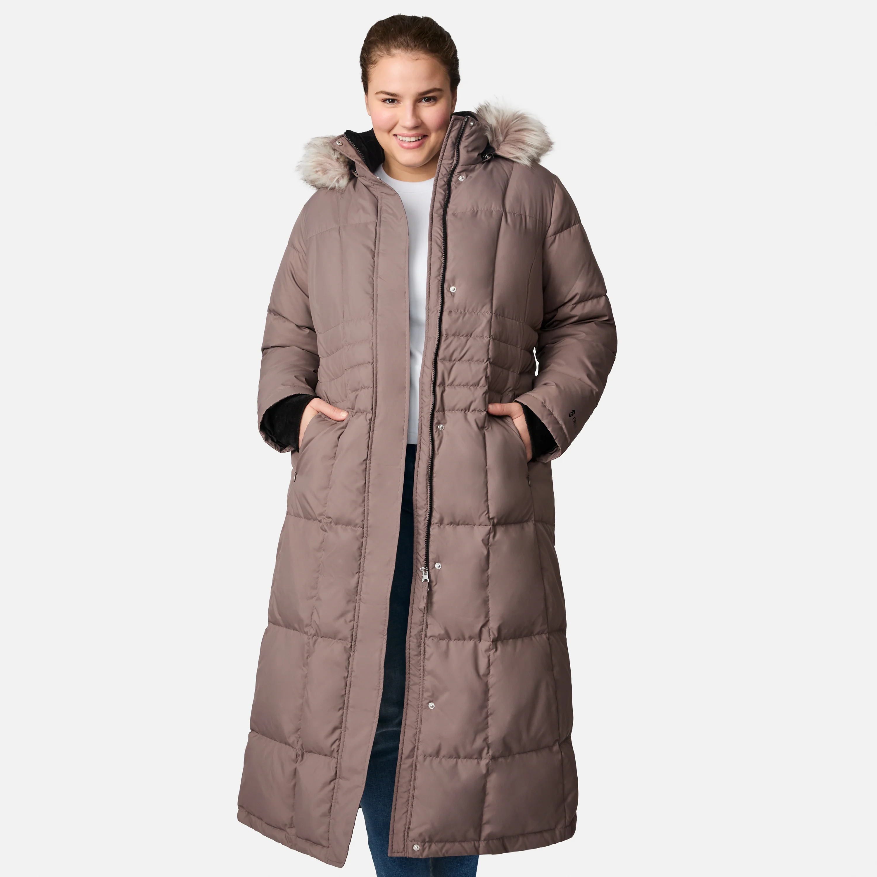 Women's Plus Size Full Length Splendor Down Jacket - Image 15