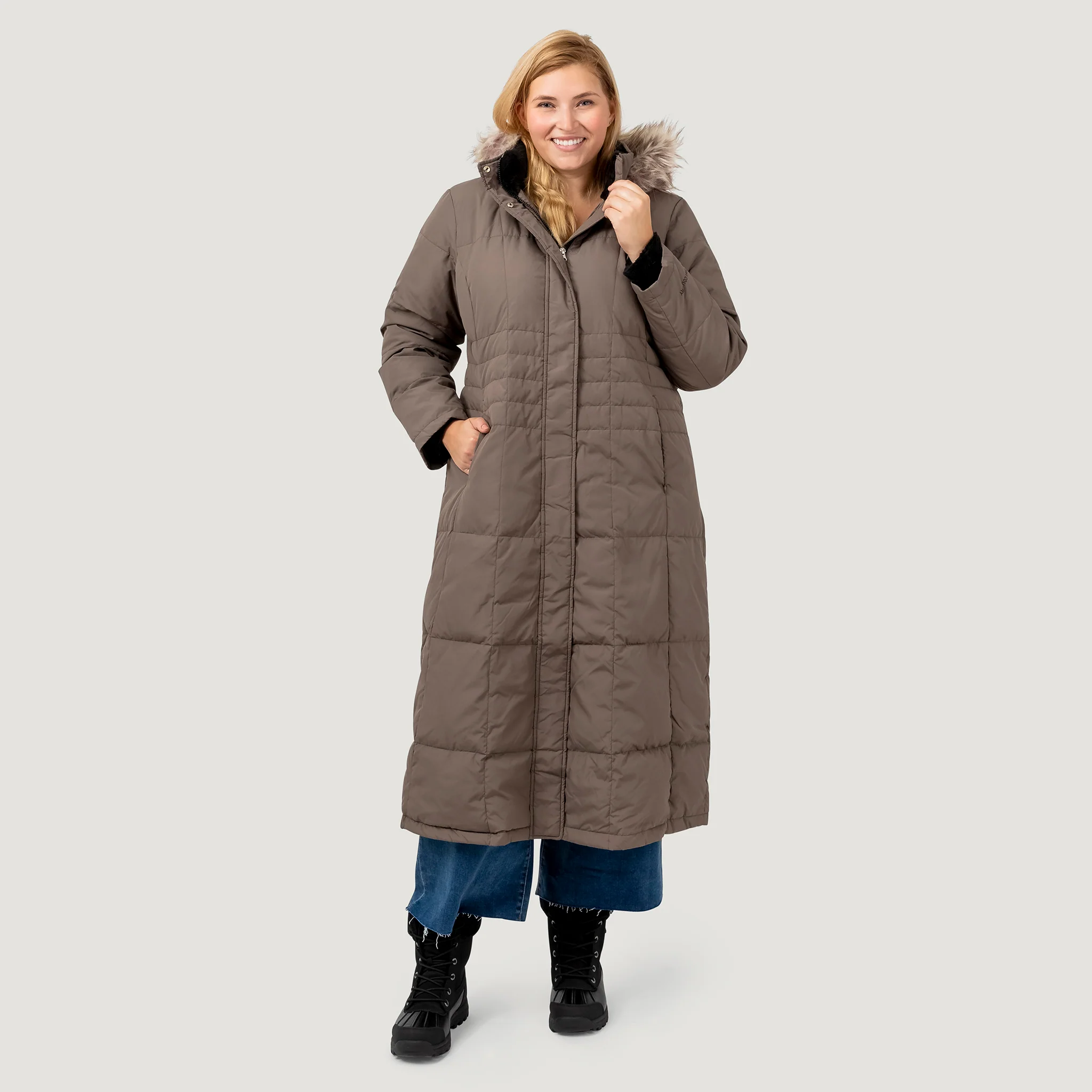Women's Plus Size Full Length Splendor Down Jacket - Image 8