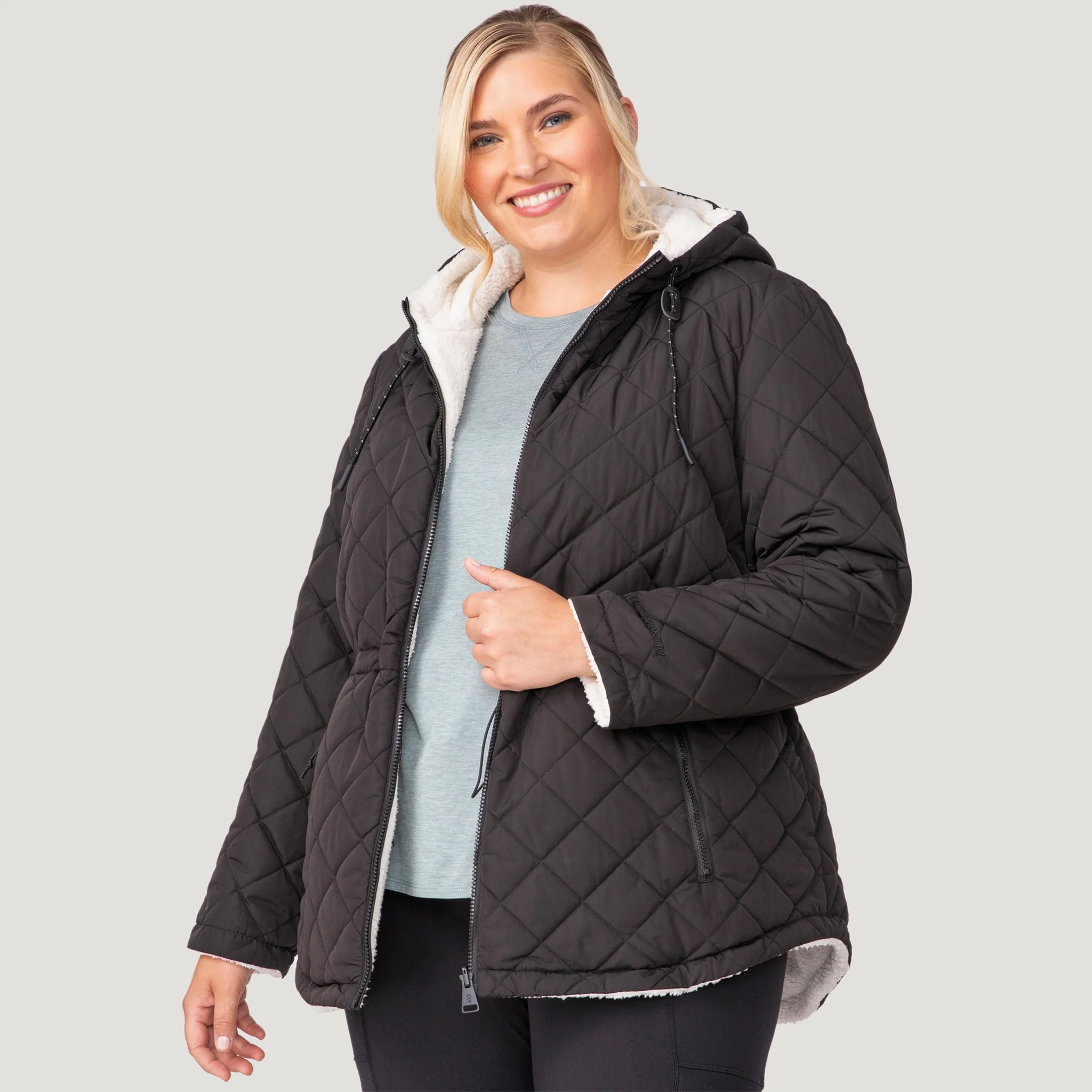 Women's Plus Size Switch It Up Cloud Lite Reversible Jacket - Image 10