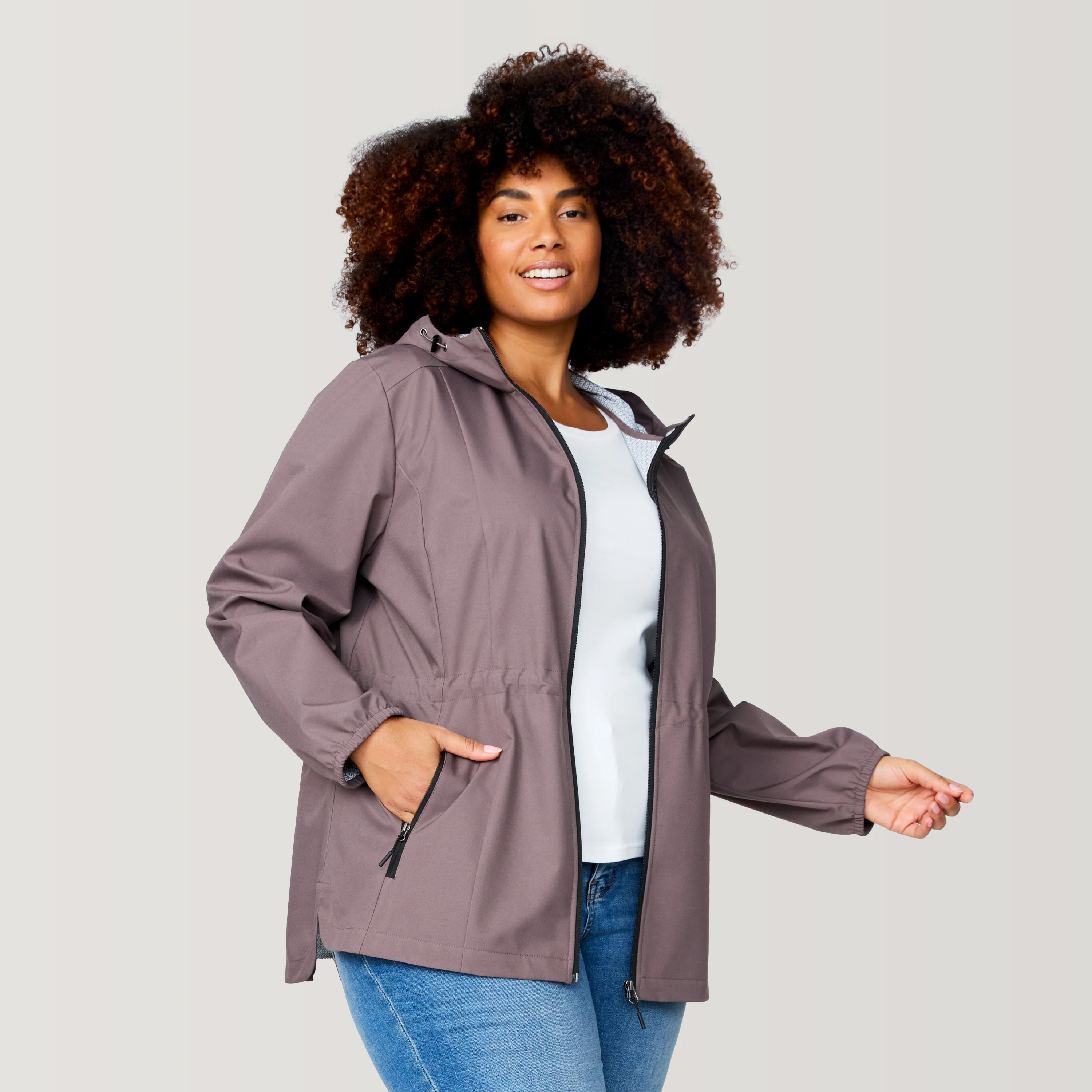 Women's Plus Size X2O Anorak Rain Jacket - Image 3