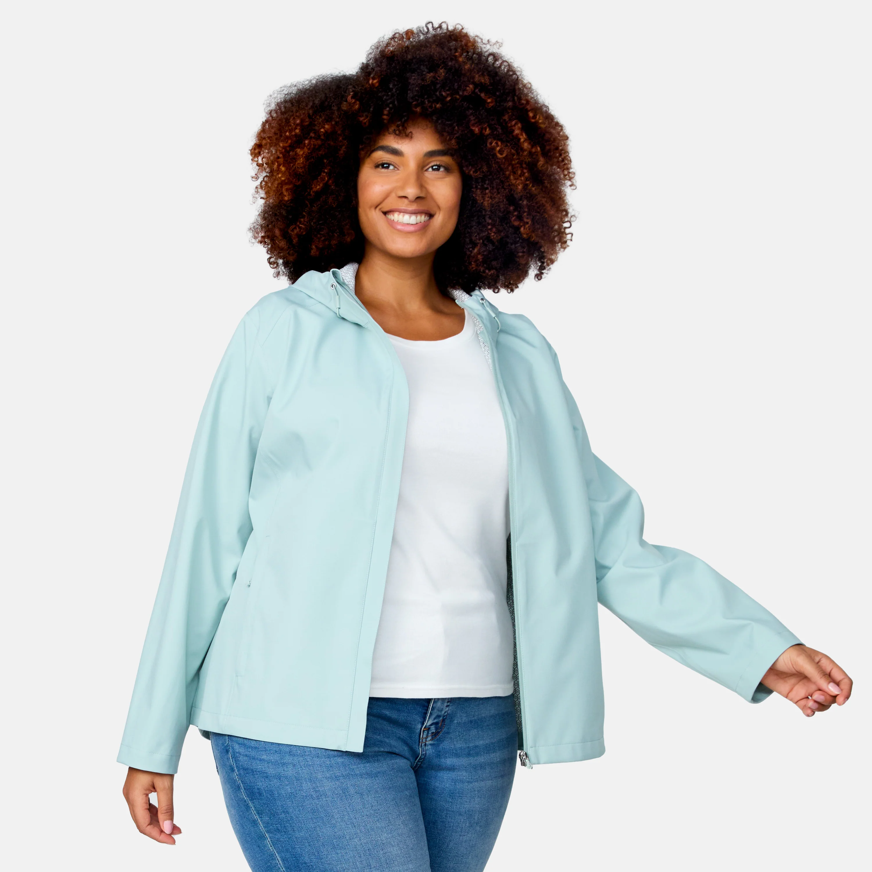 Women's Plus Size X2O Packable Rain Jacket - Image 8