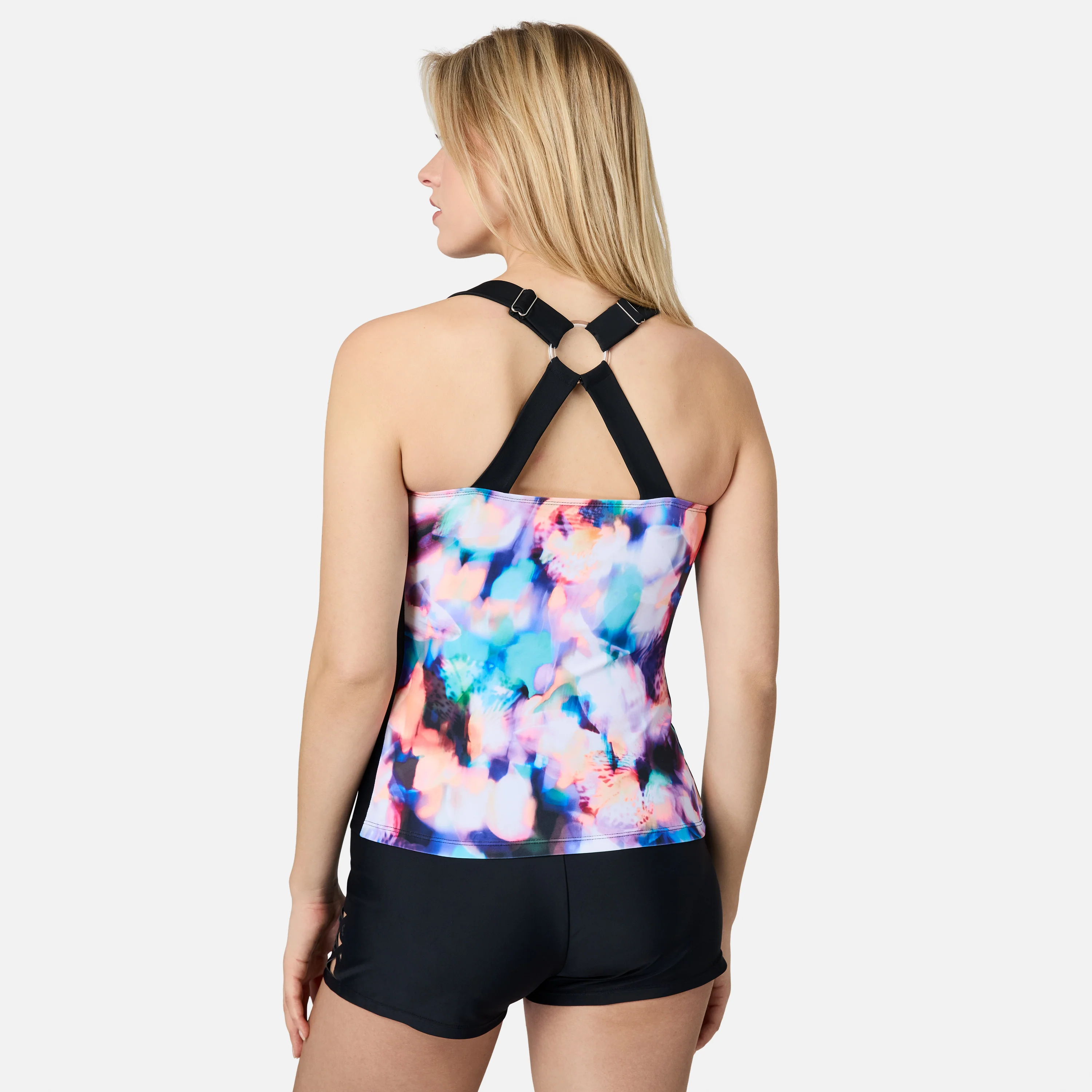 Women's Prism Floral Shirred Front Tankini Top - Image 5