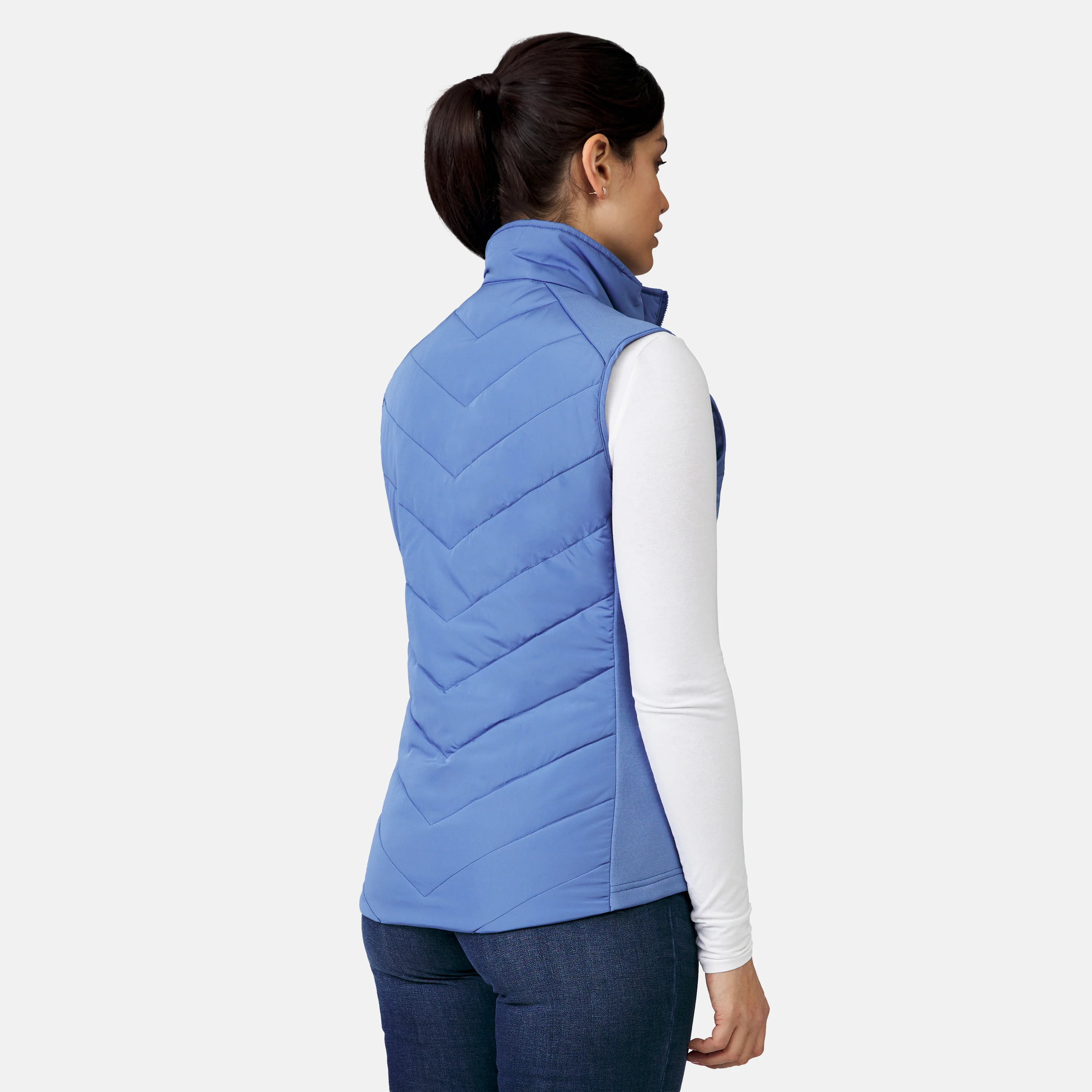Women's Quilted Hybrid Vest - Image 10