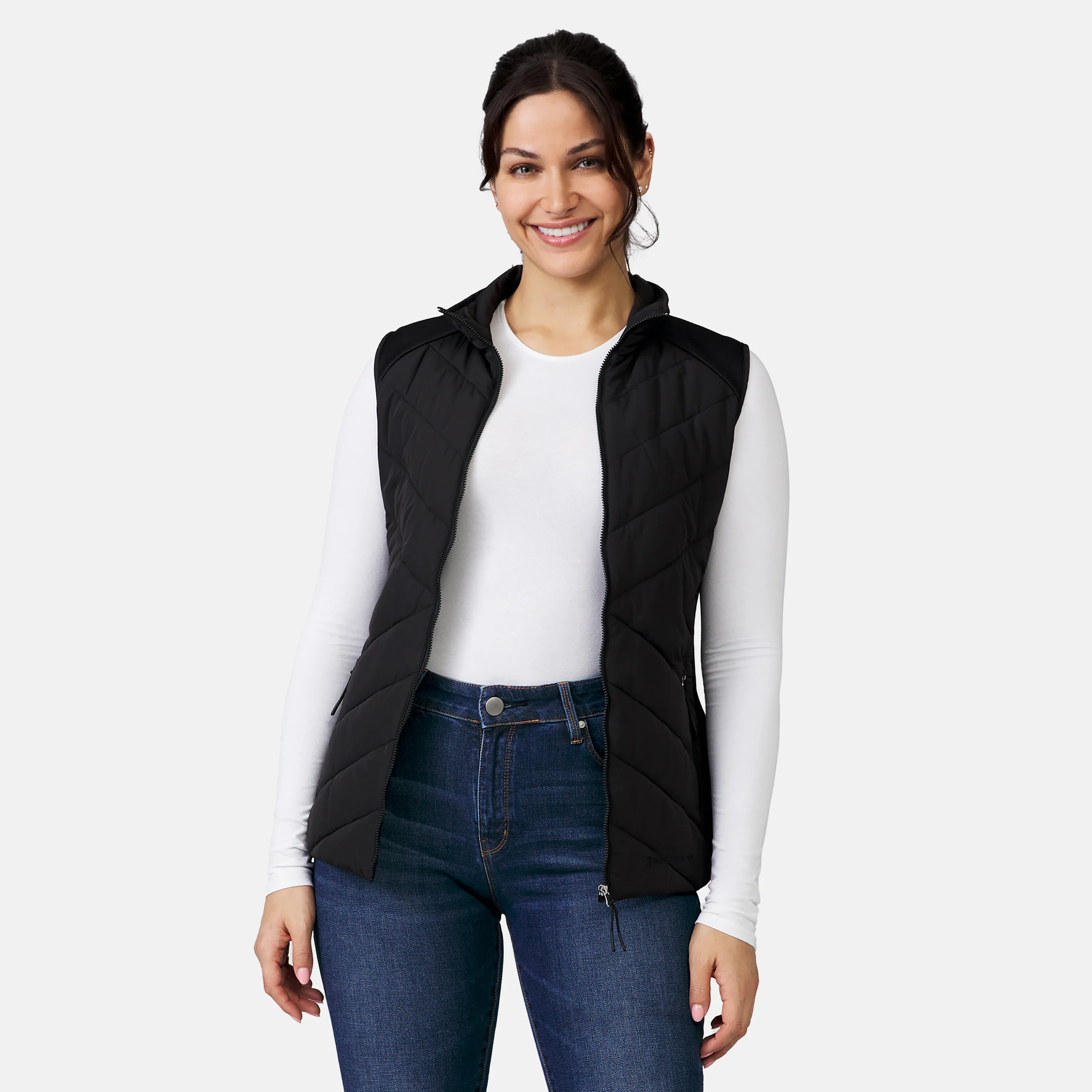 Women's Quilted Hybrid Vest - Image 14