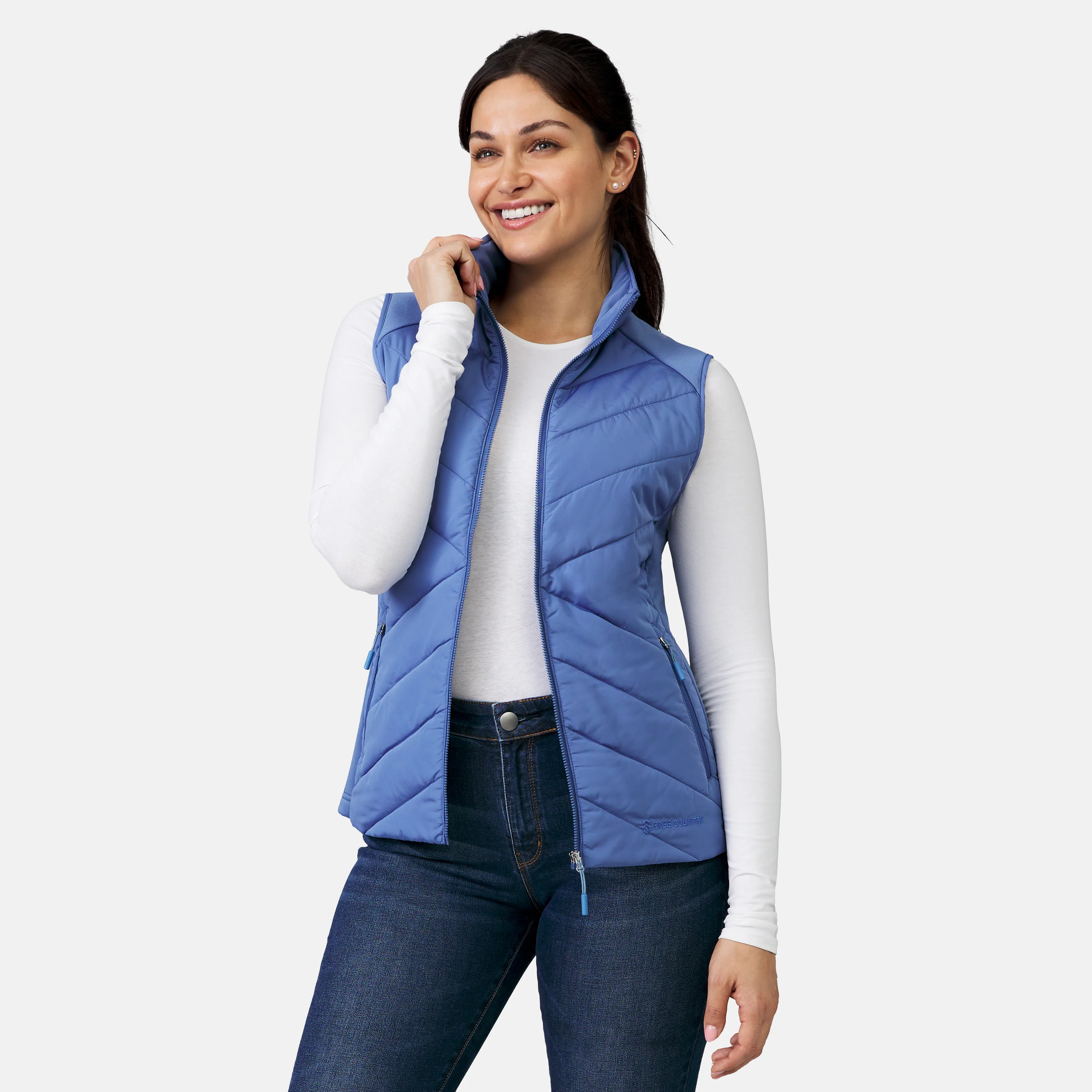 Women's Quilted Hybrid Vest - Image 6