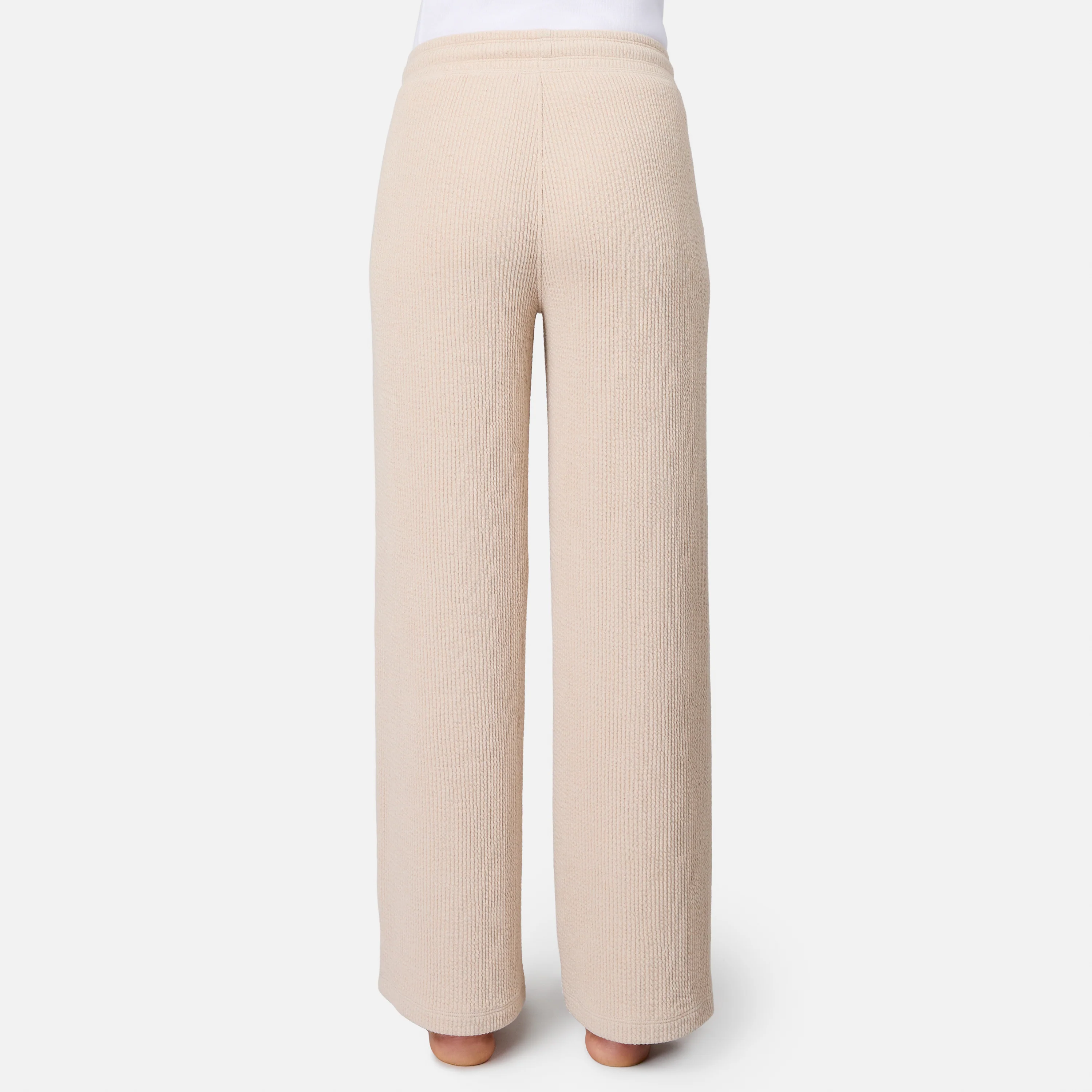 Women's Ripple Knit Long Wide Leg Pant - Image 6