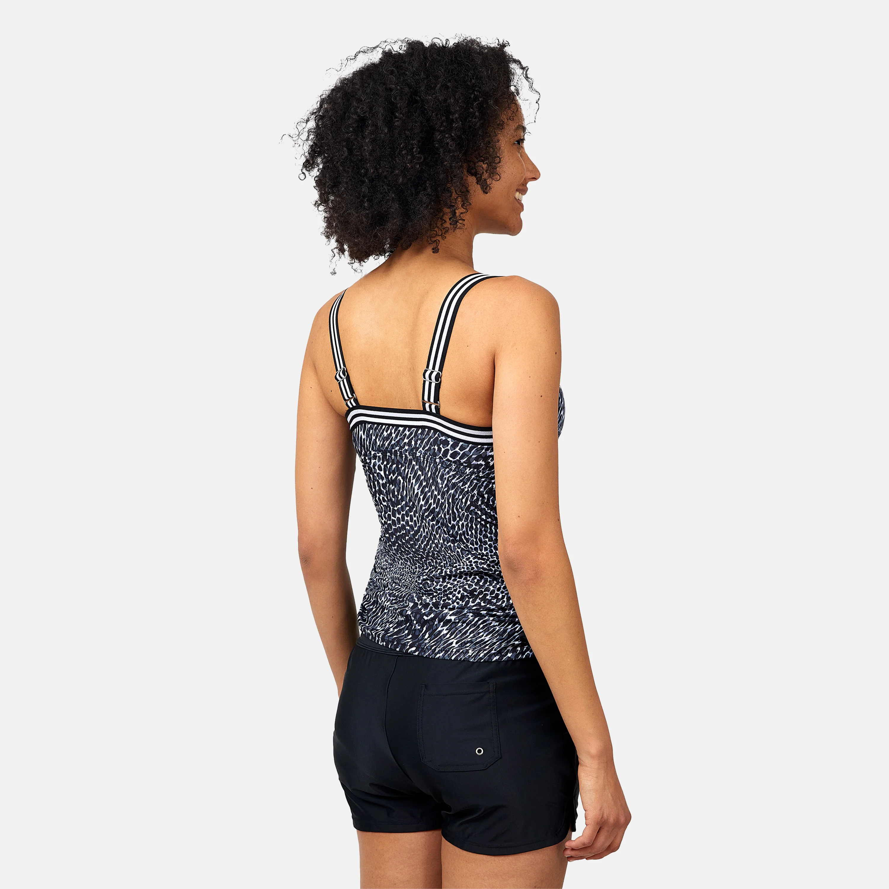 Women's Sea Skin Track Stripe Tankini - Image 4