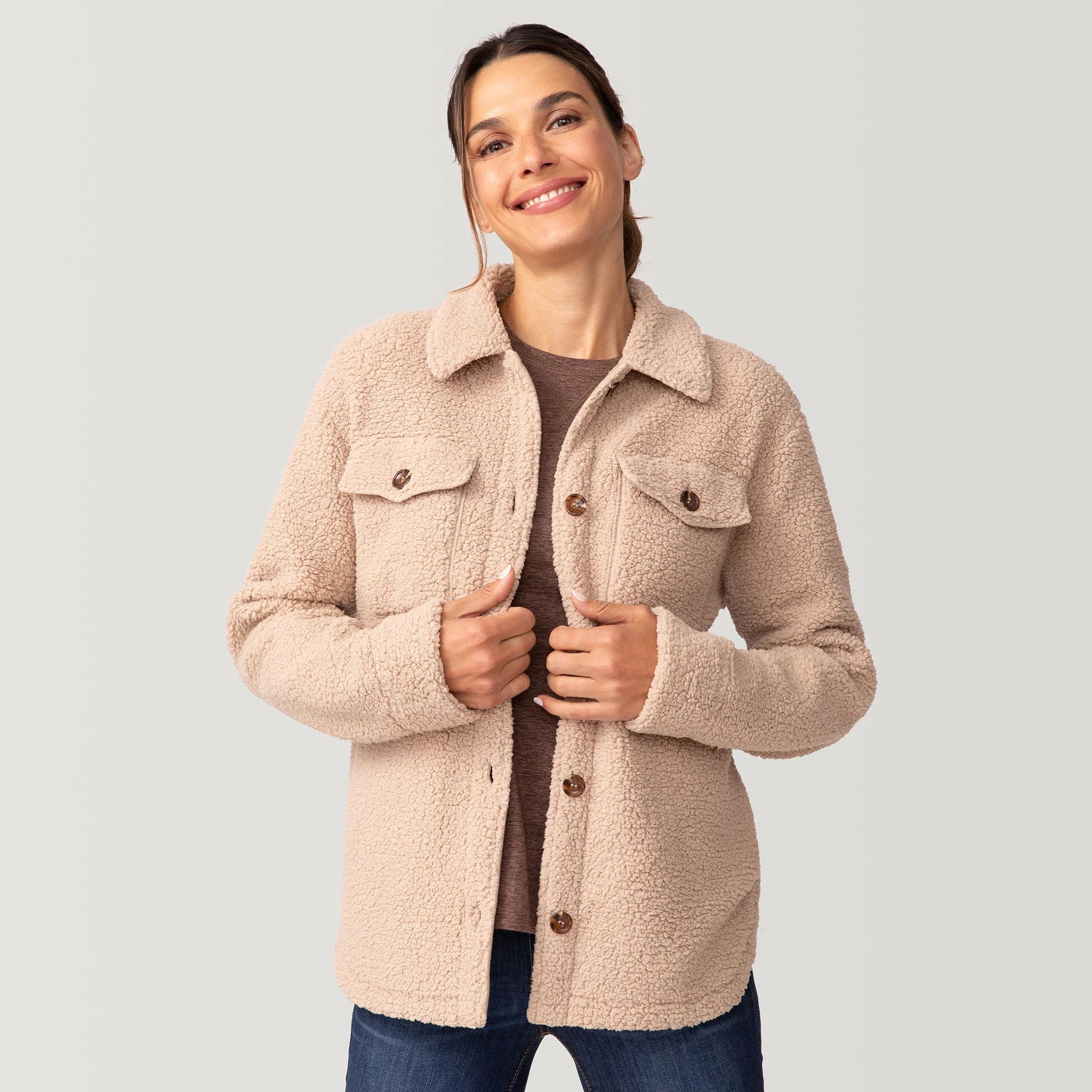 Women's Sherpa Shacket - Image 13