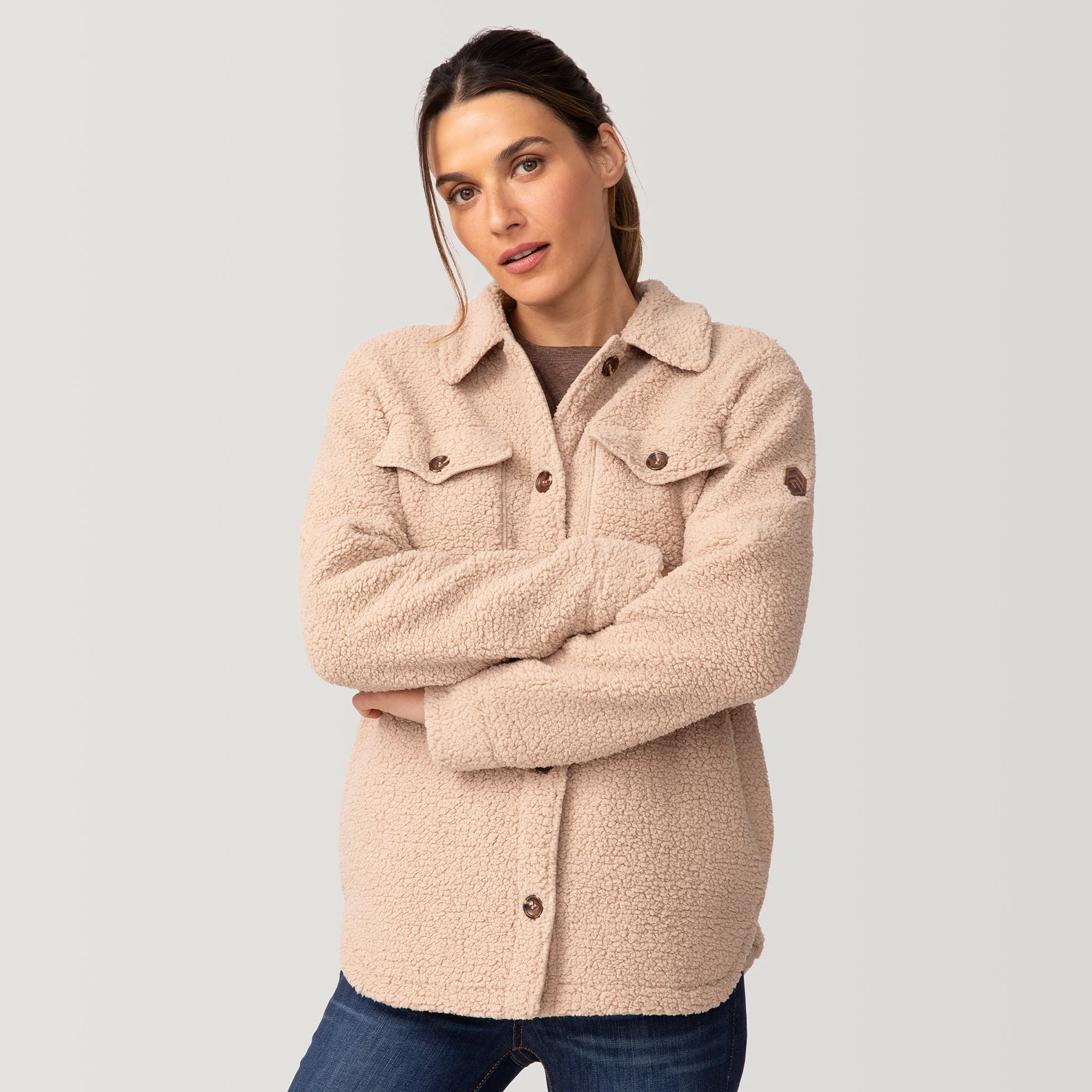 Women's Sherpa Shacket - Image 14