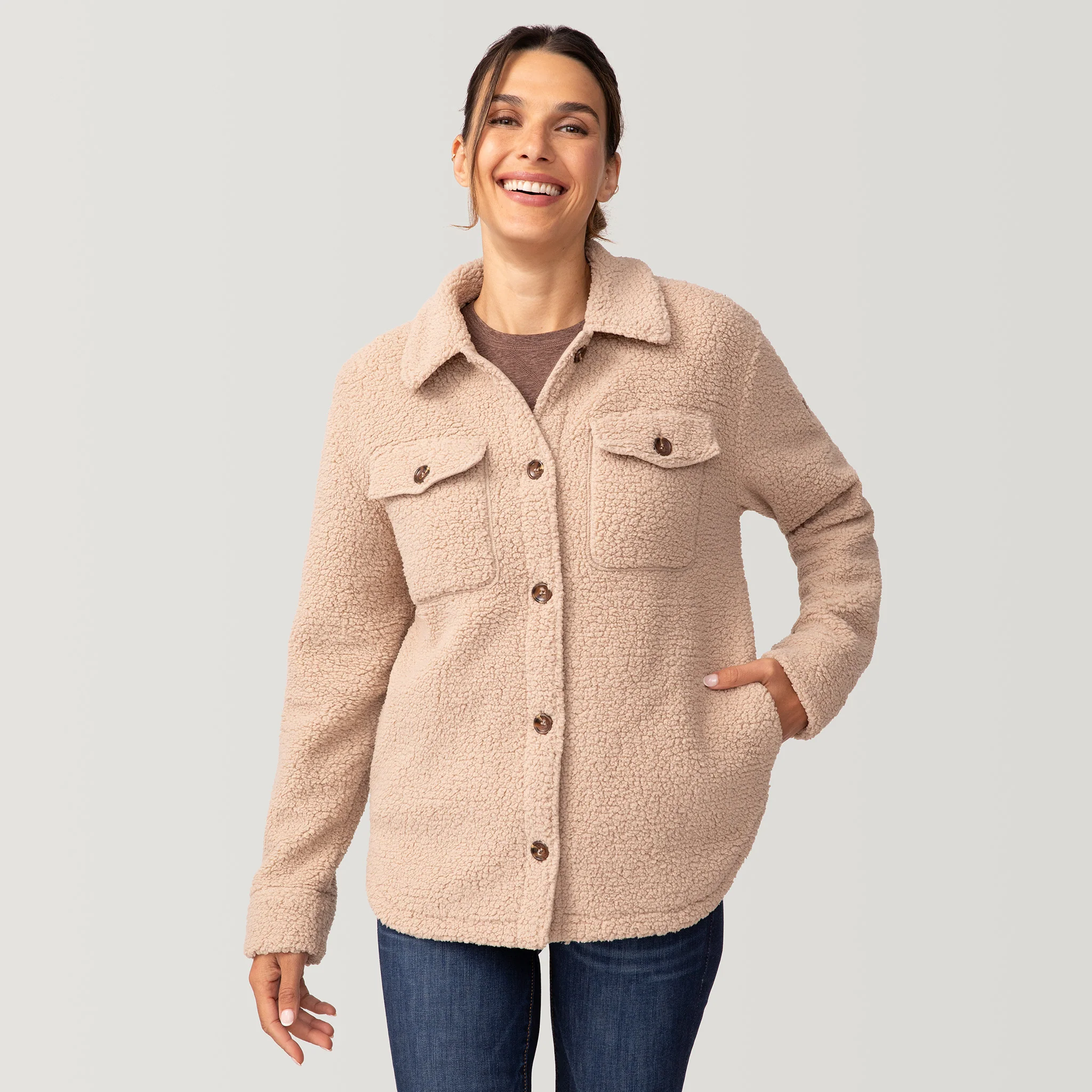 Women's Sherpa Shacket - Image 17