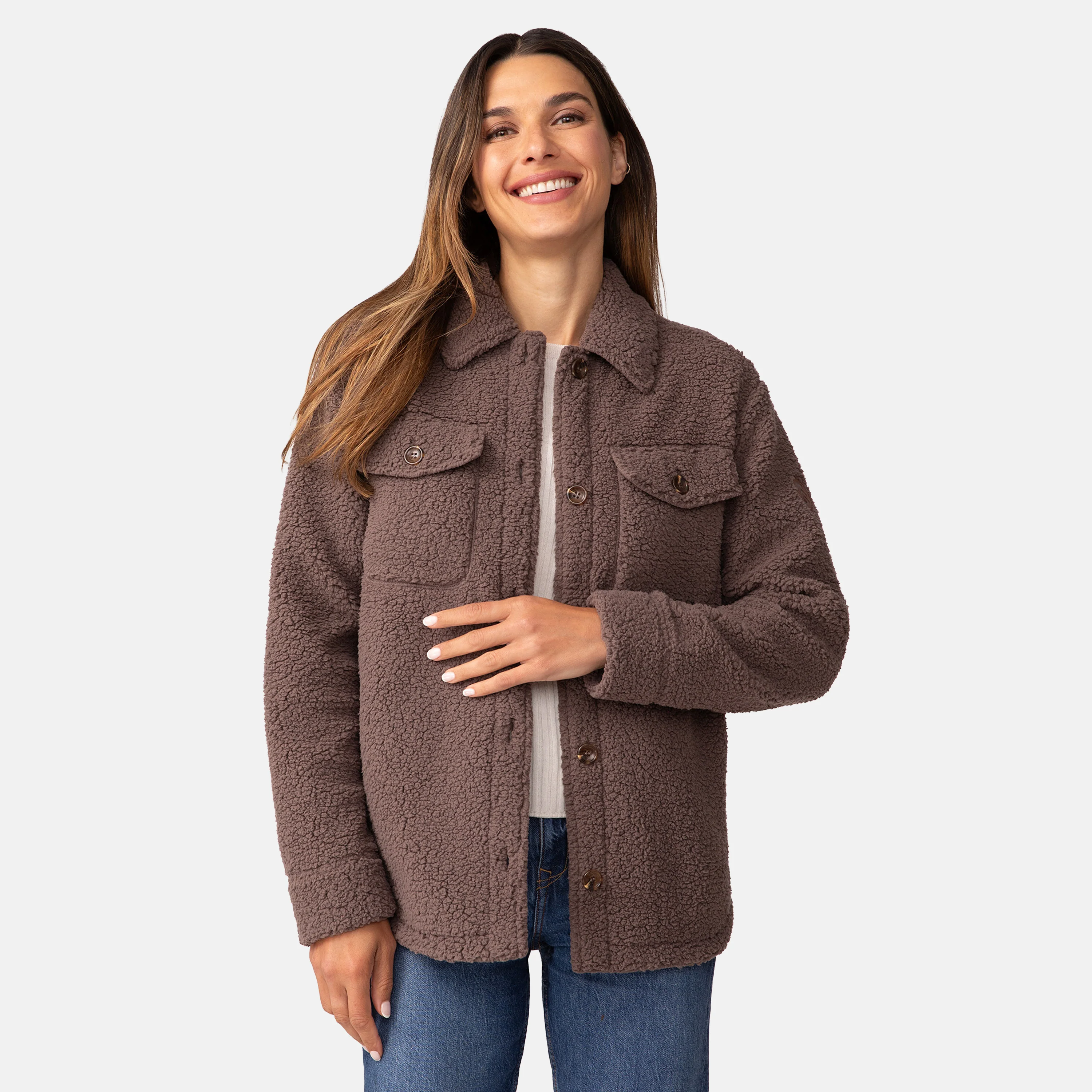 Women's Sherpa Shacket - Image 19